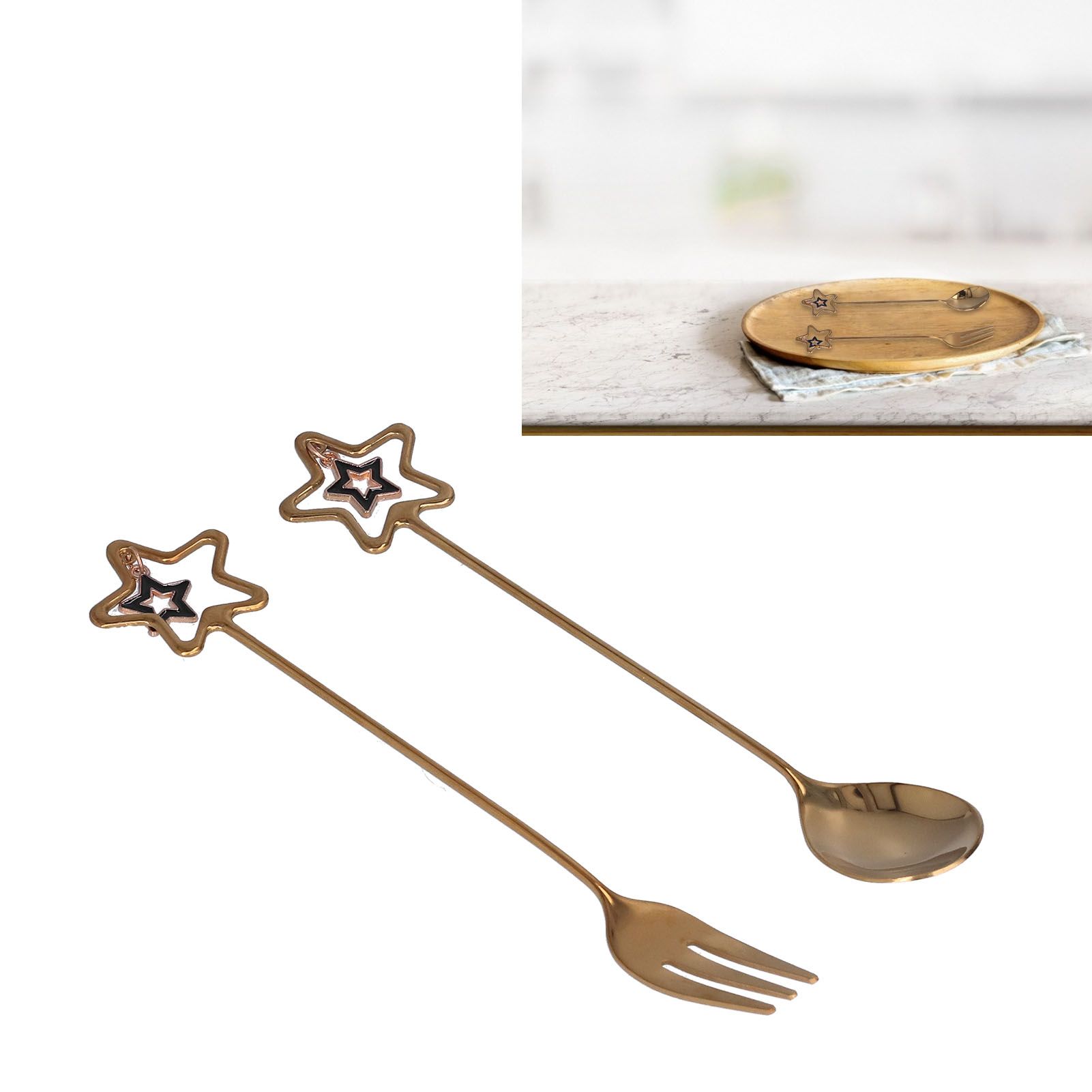 Innovative Pendant Spoon Multipurpose Stirring Dessert Fork for Wedding view 12