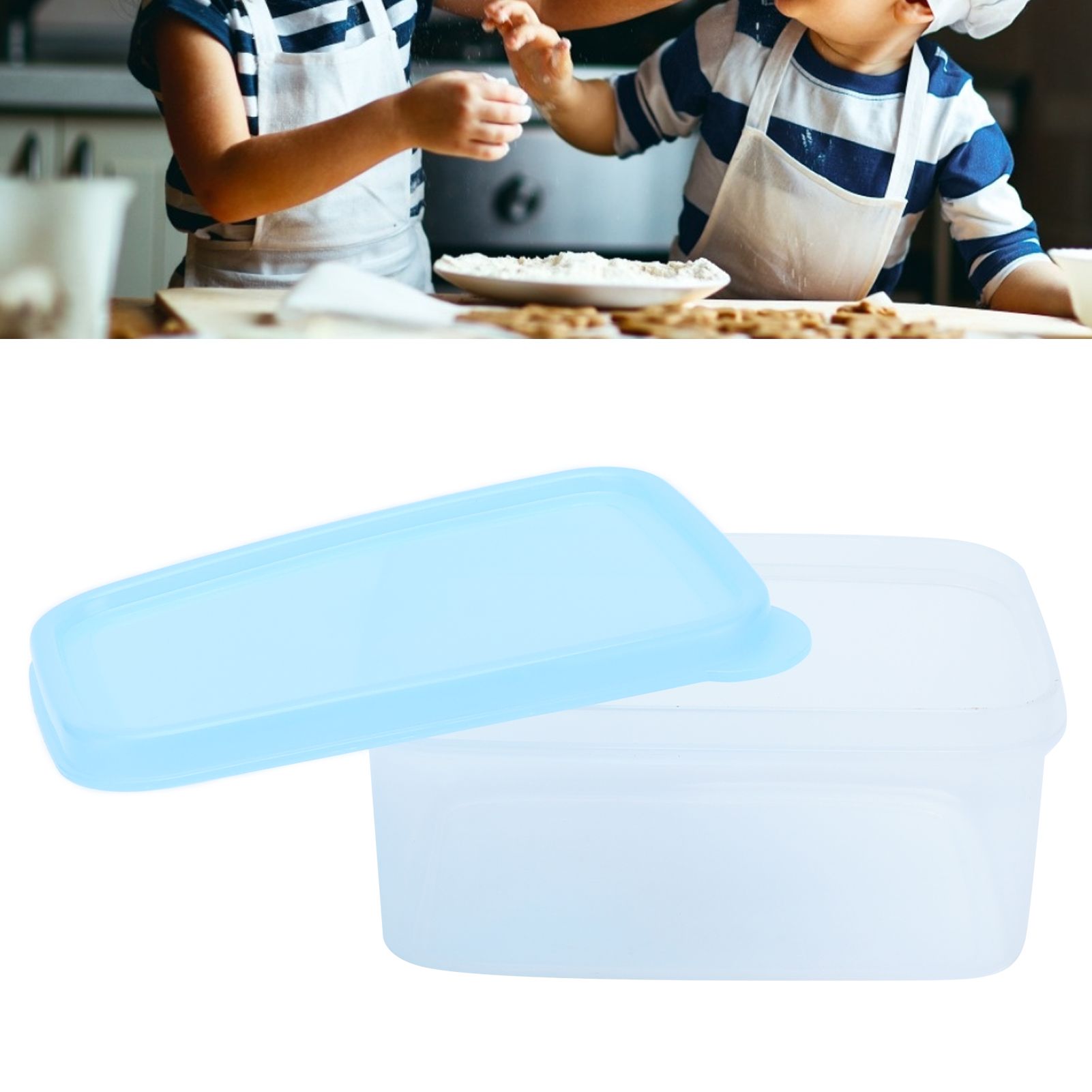 5Pcs Small Food Container Blue Heat Resistant Reusable Mini Airtight view 11
