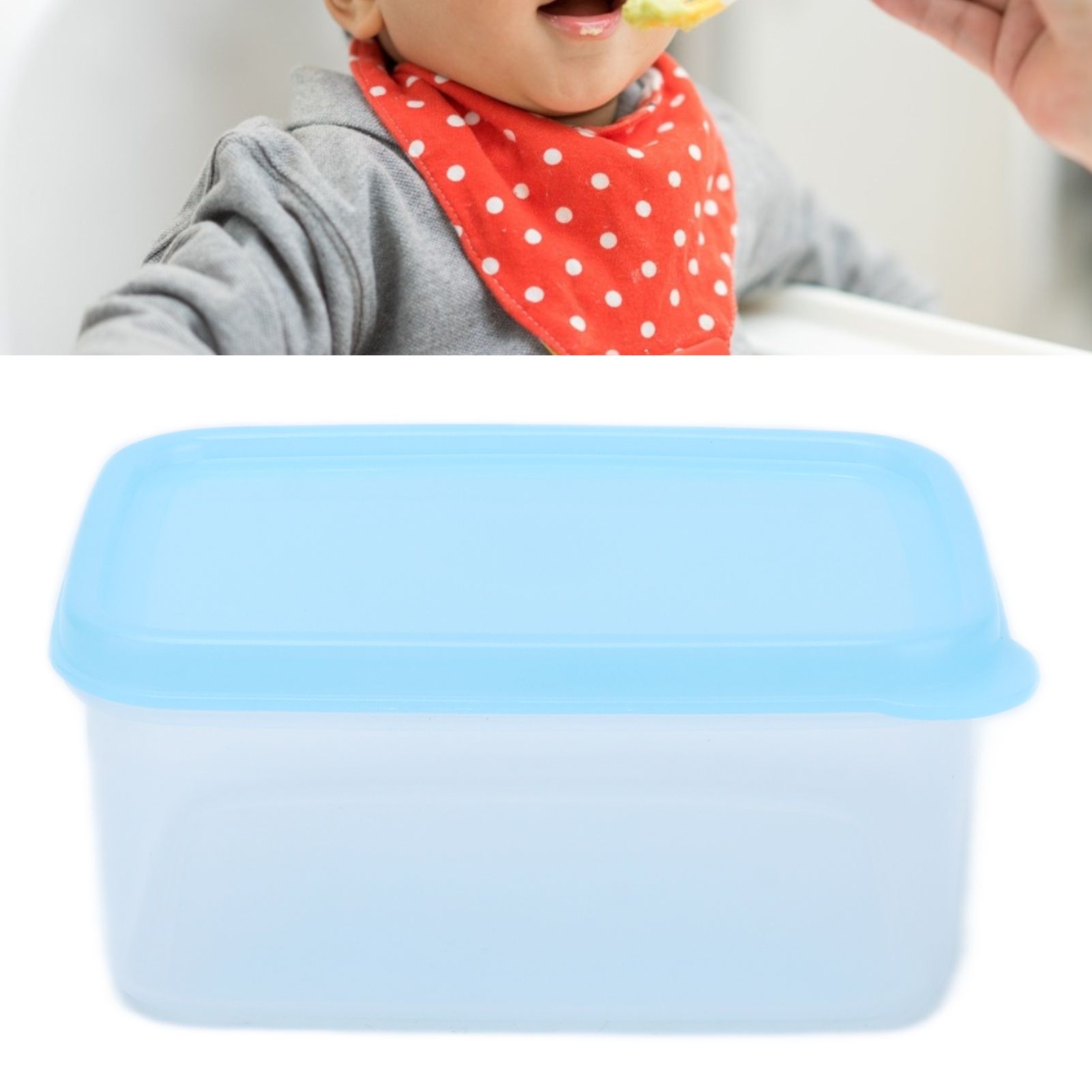 5Pcs Small Food Container Blue Heat Resistant Reusable Mini Airtight view 12