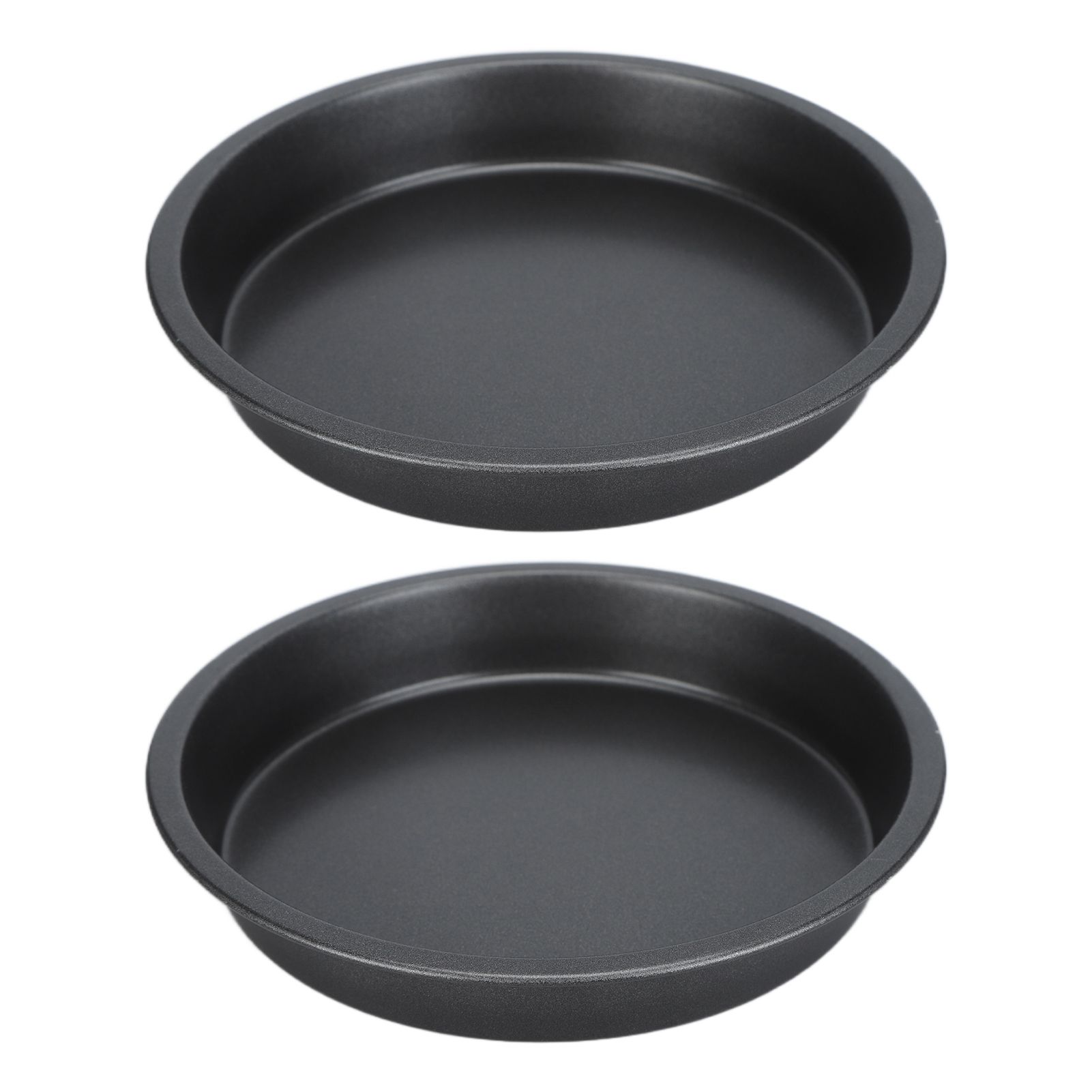 2Pcs Non Stick Pizza Pan Deep Thickened Carbon Steel Baking Pan for Kitchen — image 1