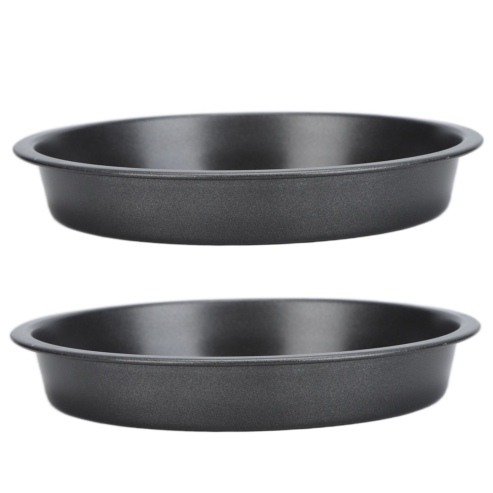 2Pcs Non Stick Pizza Pan Deep Thickened Carbon Steel Baking Pan for Kitchen view 6