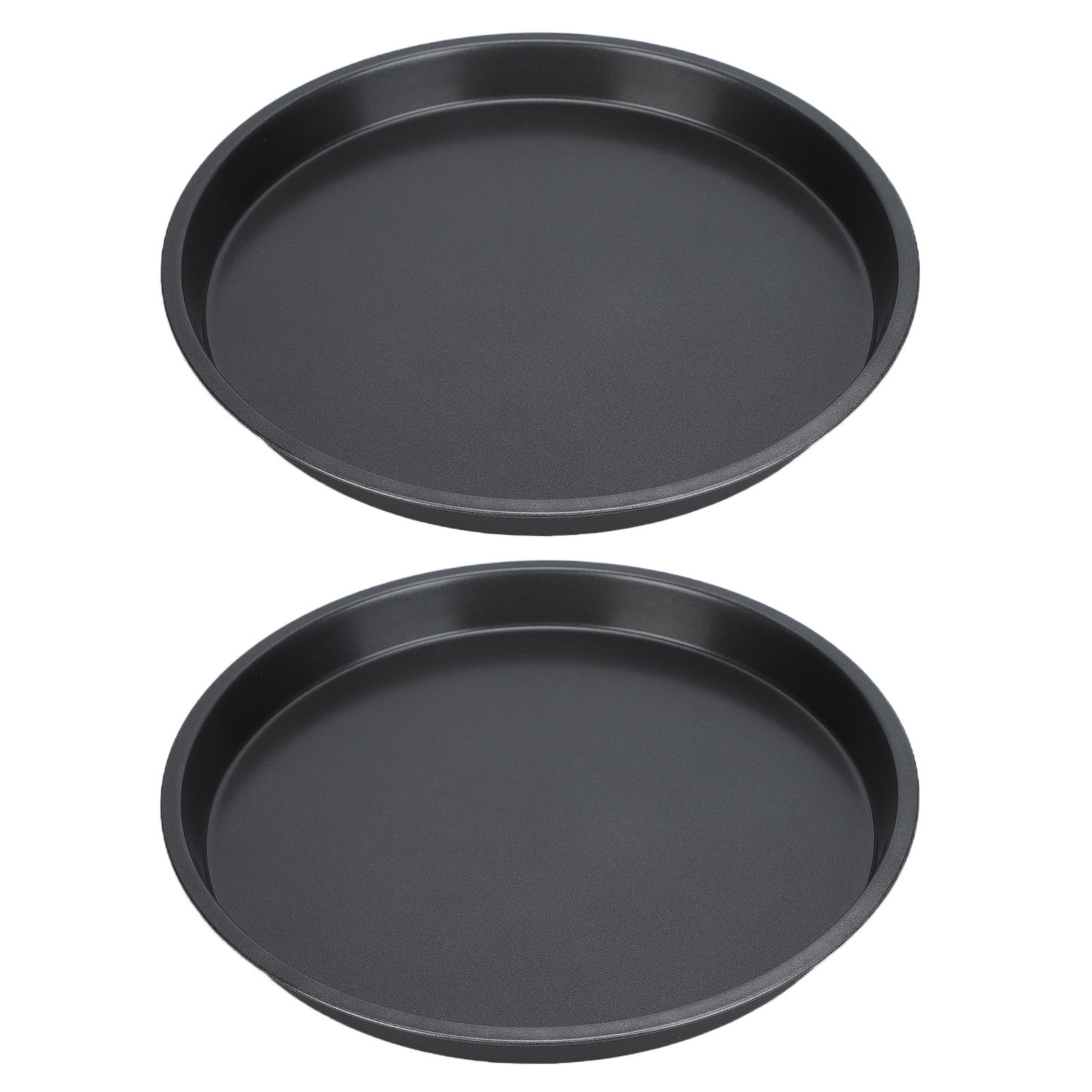 2Pcs Non Stick Pizza Pan Deep Thickened Carbon Steel Baking Pan for Kitchen view 3
