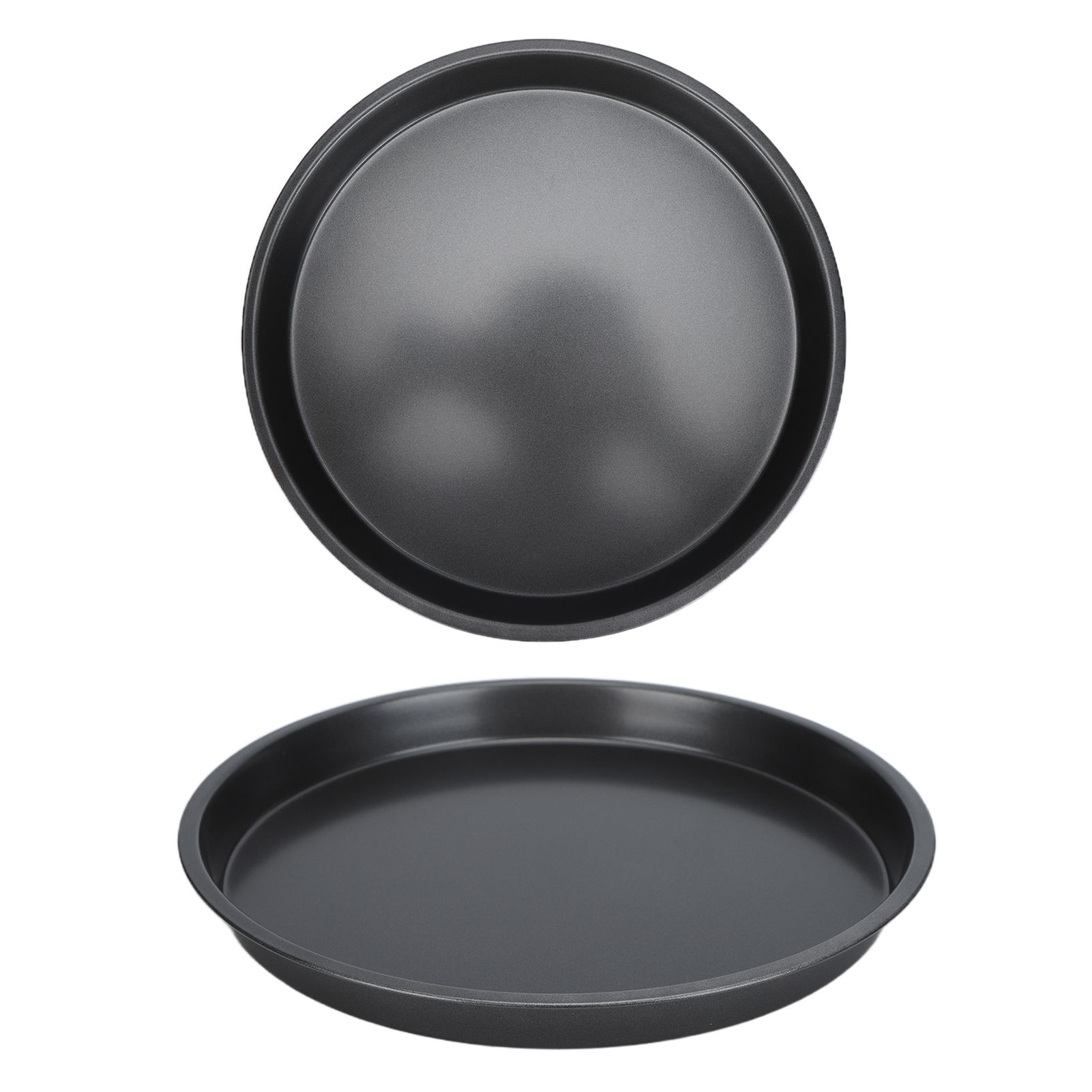 2Pcs Non Stick Pizza Pan Deep Thickened Carbon Steel Baking Pan for Kitchen view 9