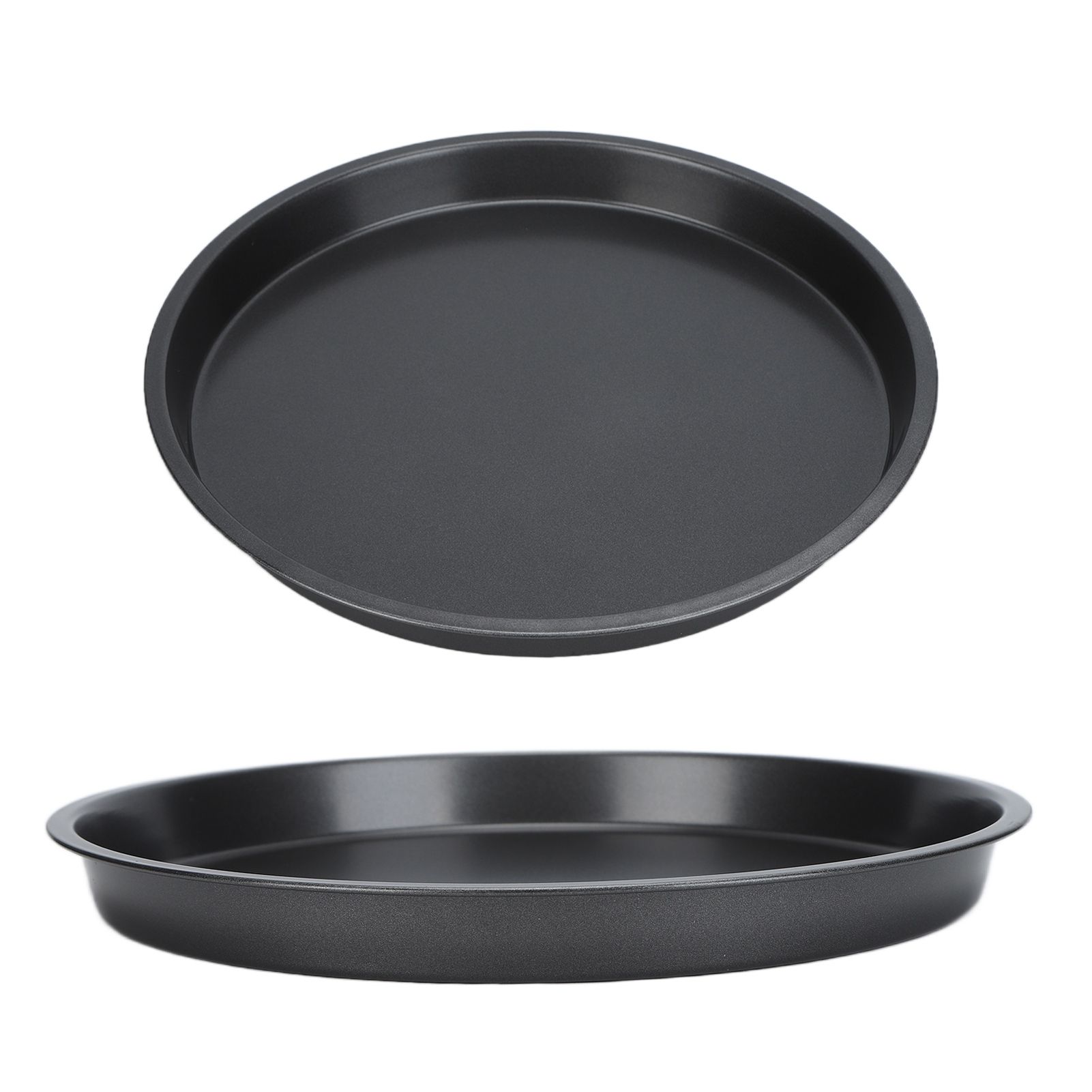 2Pcs Non Stick Pizza Pan Deep Thickened Carbon Steel Baking Pan for Kitchen view 5