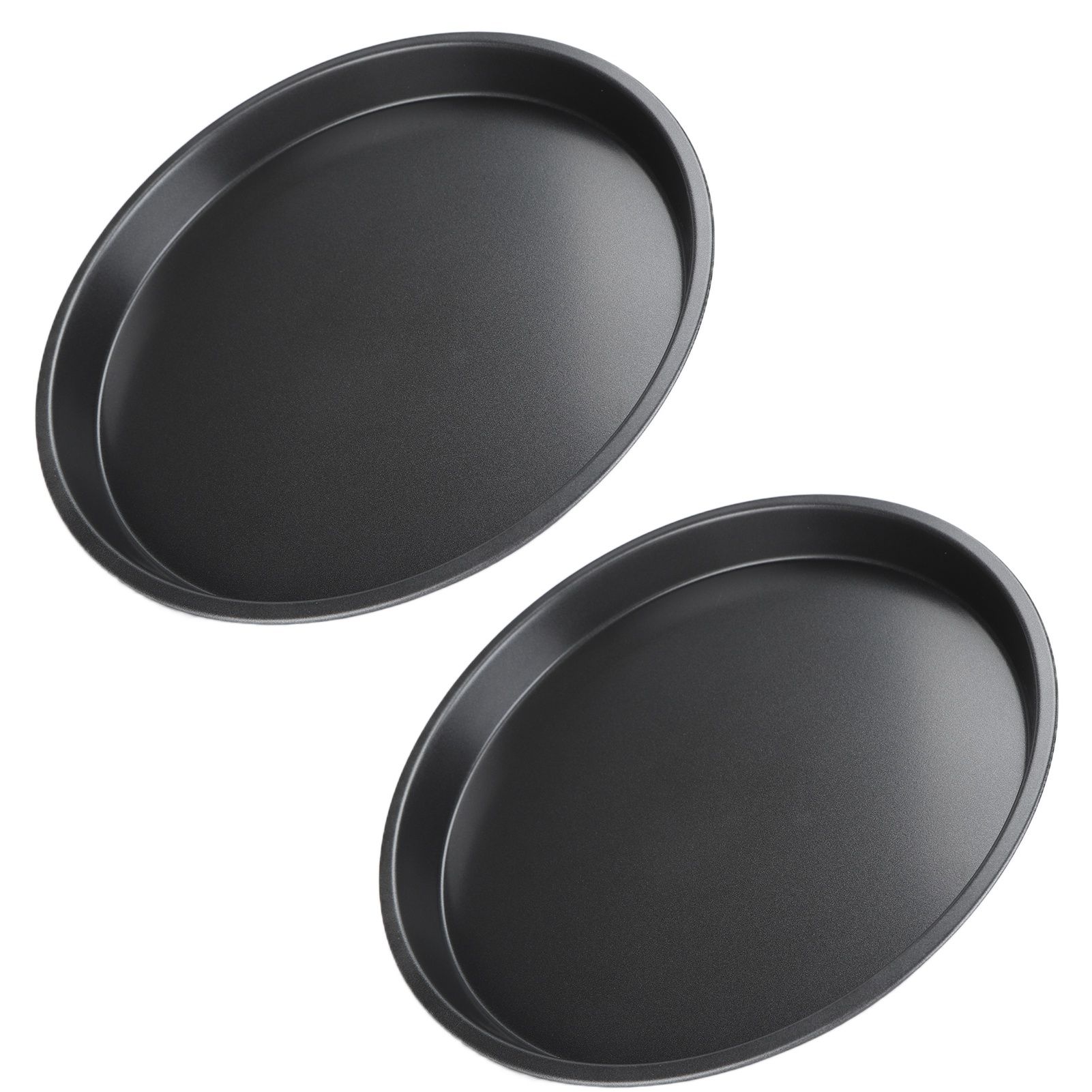 2Pcs Non Stick Pizza Pan Deep Thickened Carbon Steel Baking Pan for Kitchen view 7