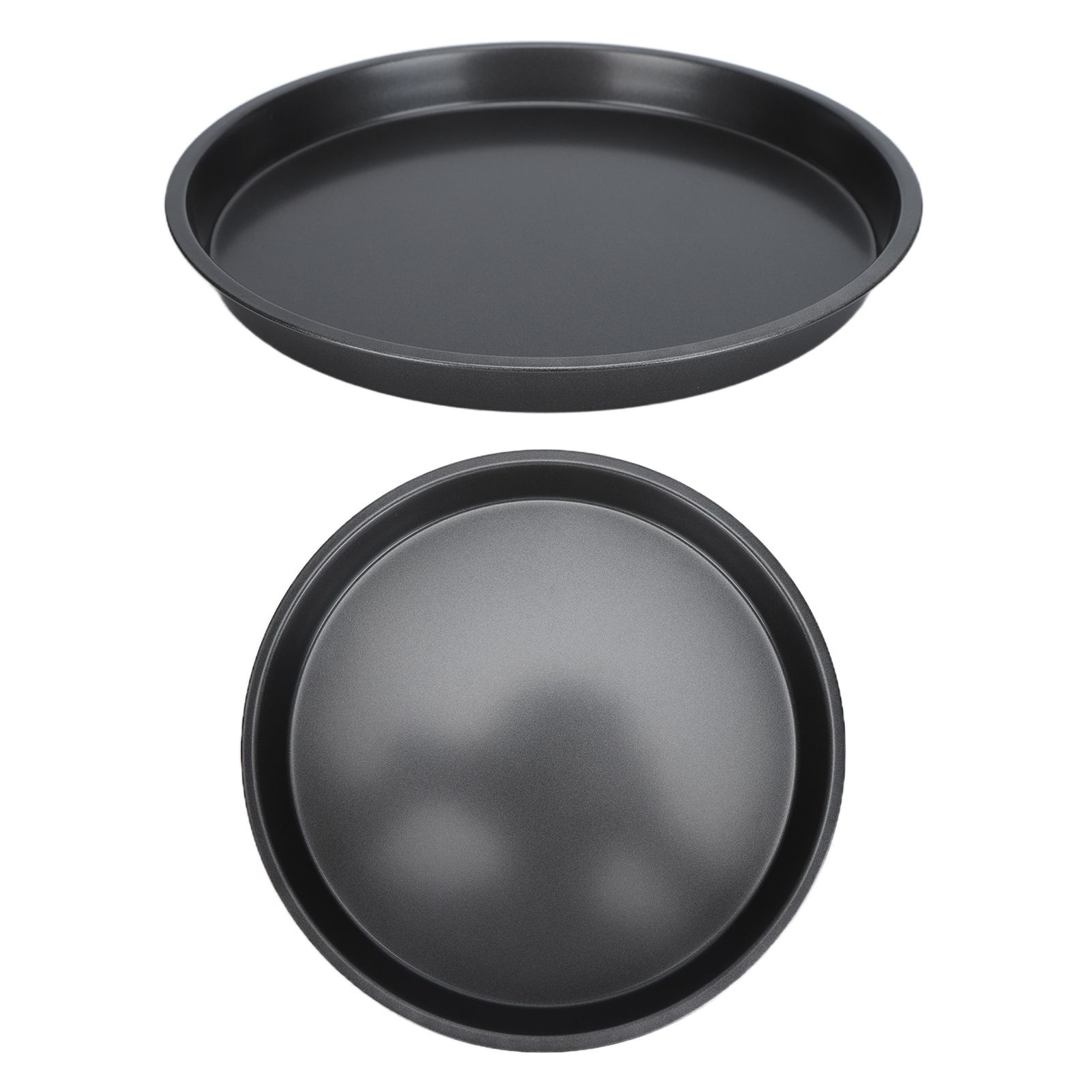 2Pcs Non Stick Pizza Pan Deep Thickened Carbon Steel Baking Pan for Kitchen view 10