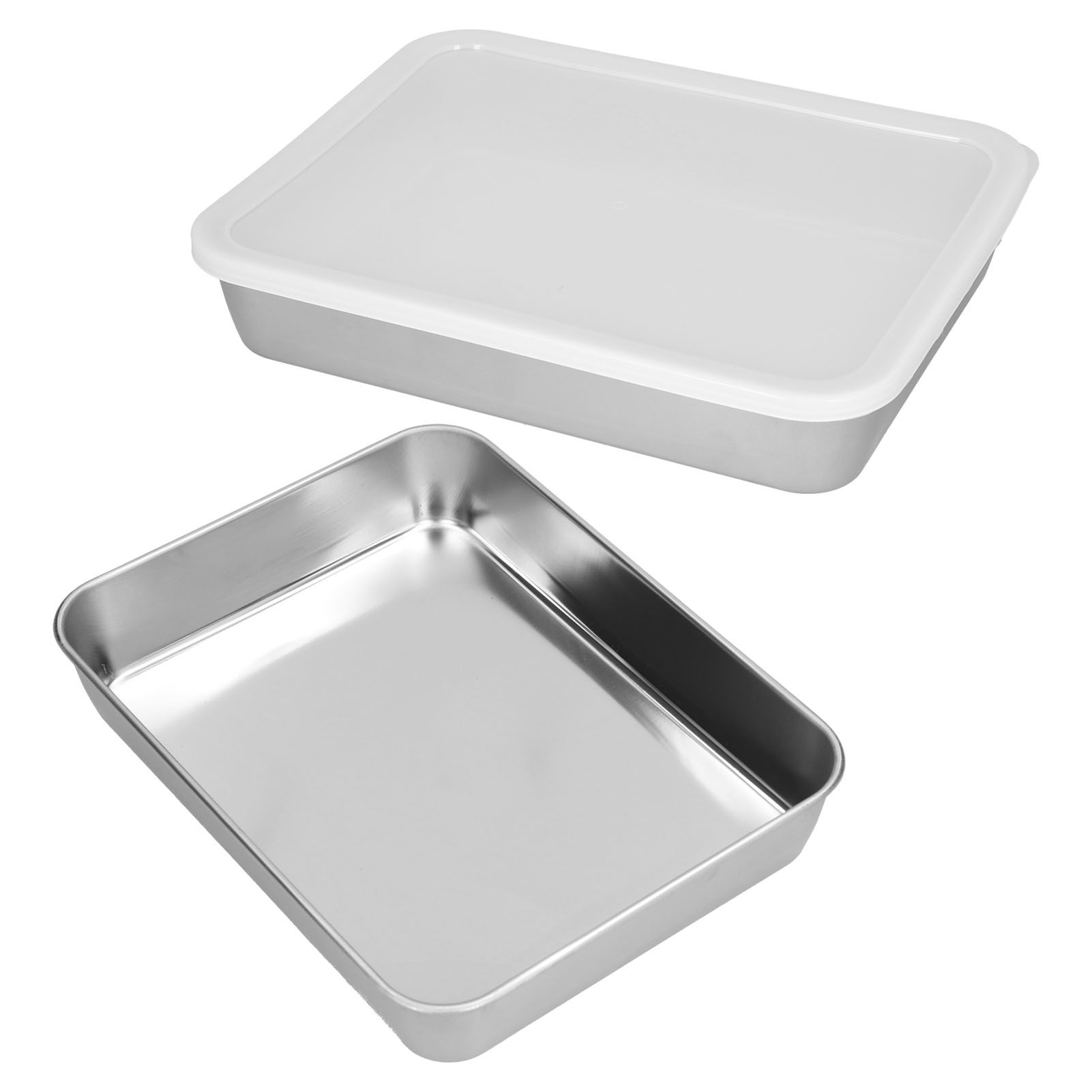 Stainless Steel Baking Tray Deep Flat Non Stick Baking Pan Food Storage Box view 6