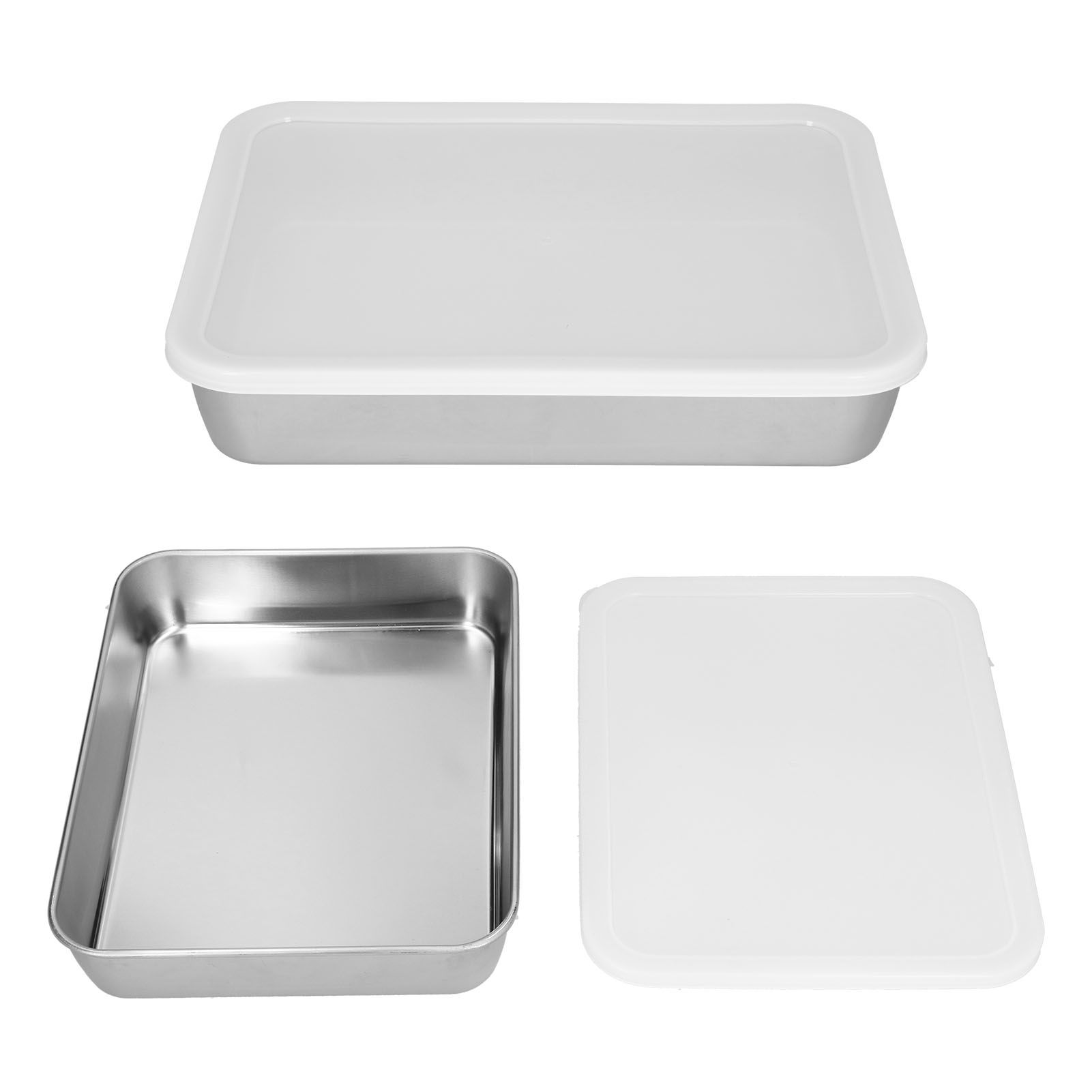 Stainless Steel Baking Tray Deep Flat Non Stick Baking Pan Food Storage Box view 9