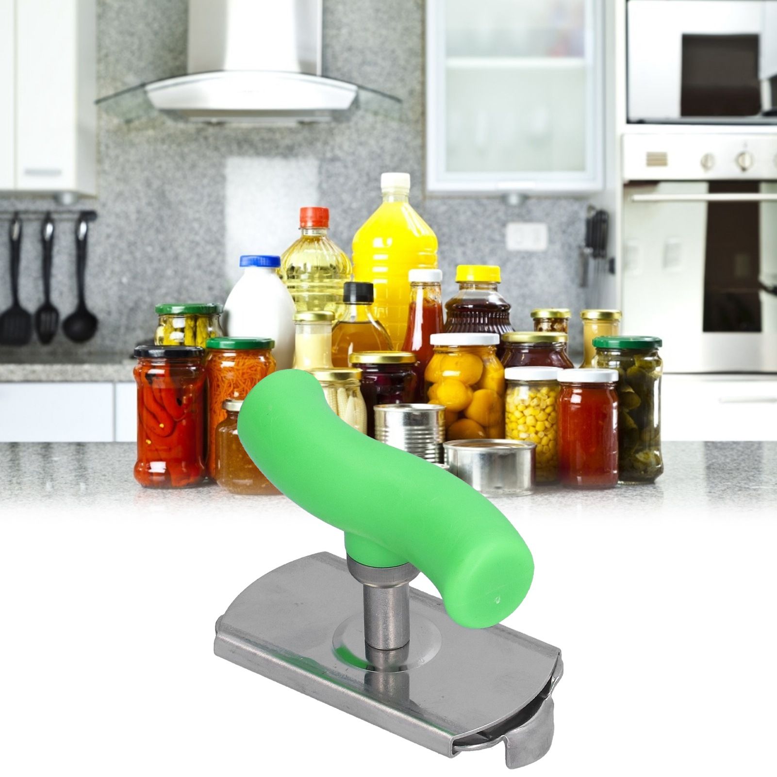 Stainless Steel Can Opener Portable Manual Bottle Opener with Ergonomic Handle view 11
