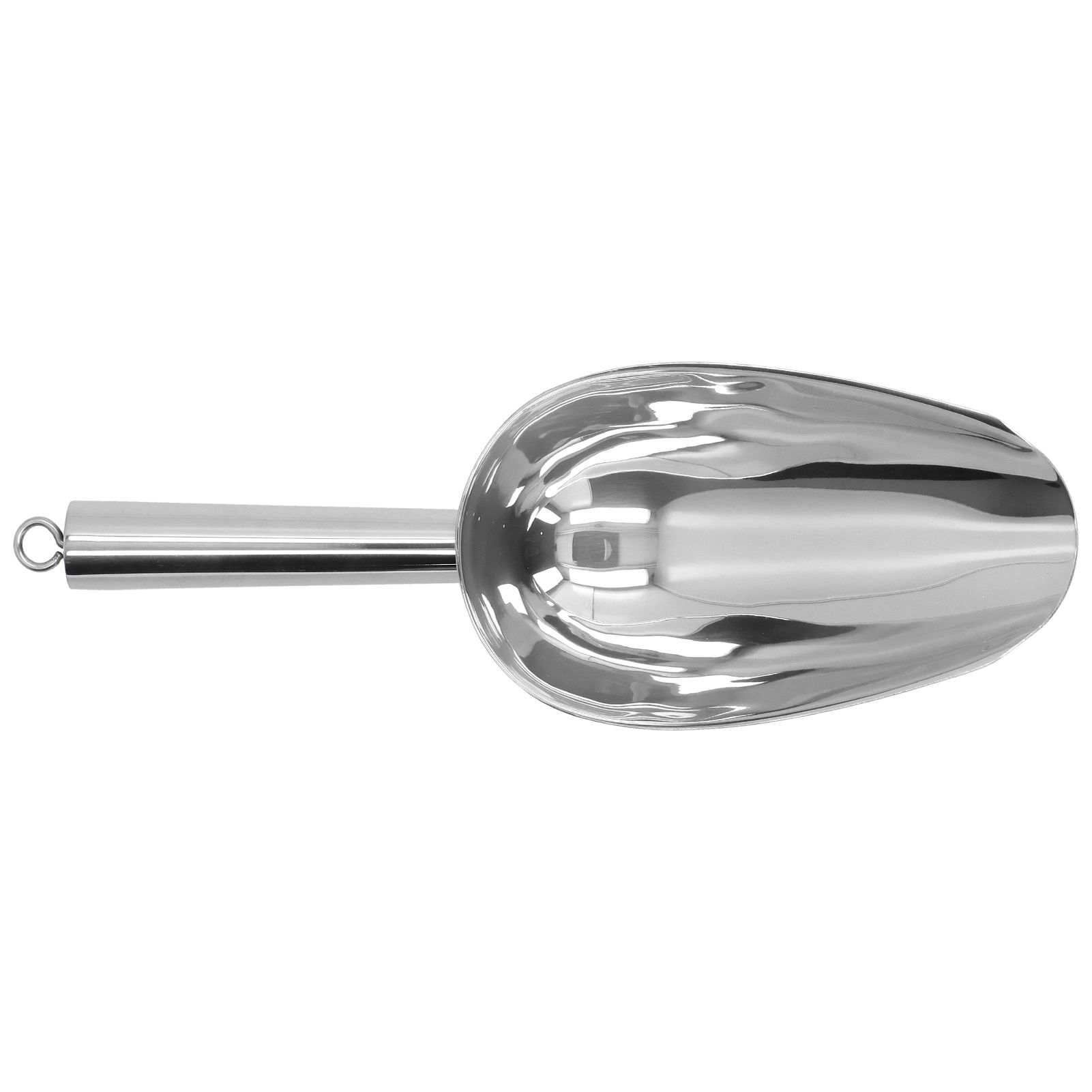 Ice Scooper Stainless Steel U Shaped Sturdy Food Grade Ice Bucket Scoop for view 3
