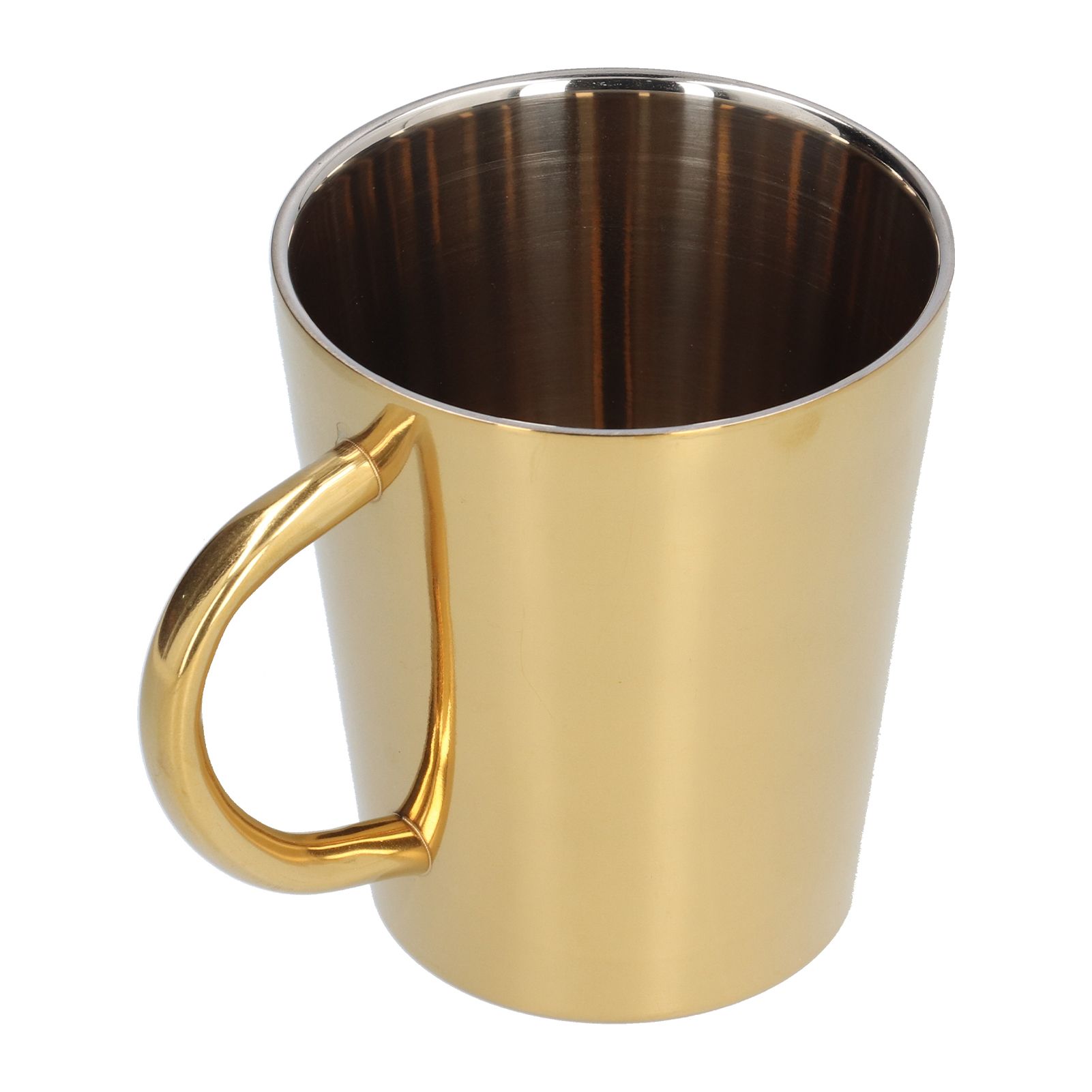 300ml Water Cup with Handle 304 Stainless Steel Heat Insulation Coffee Mug for view 3