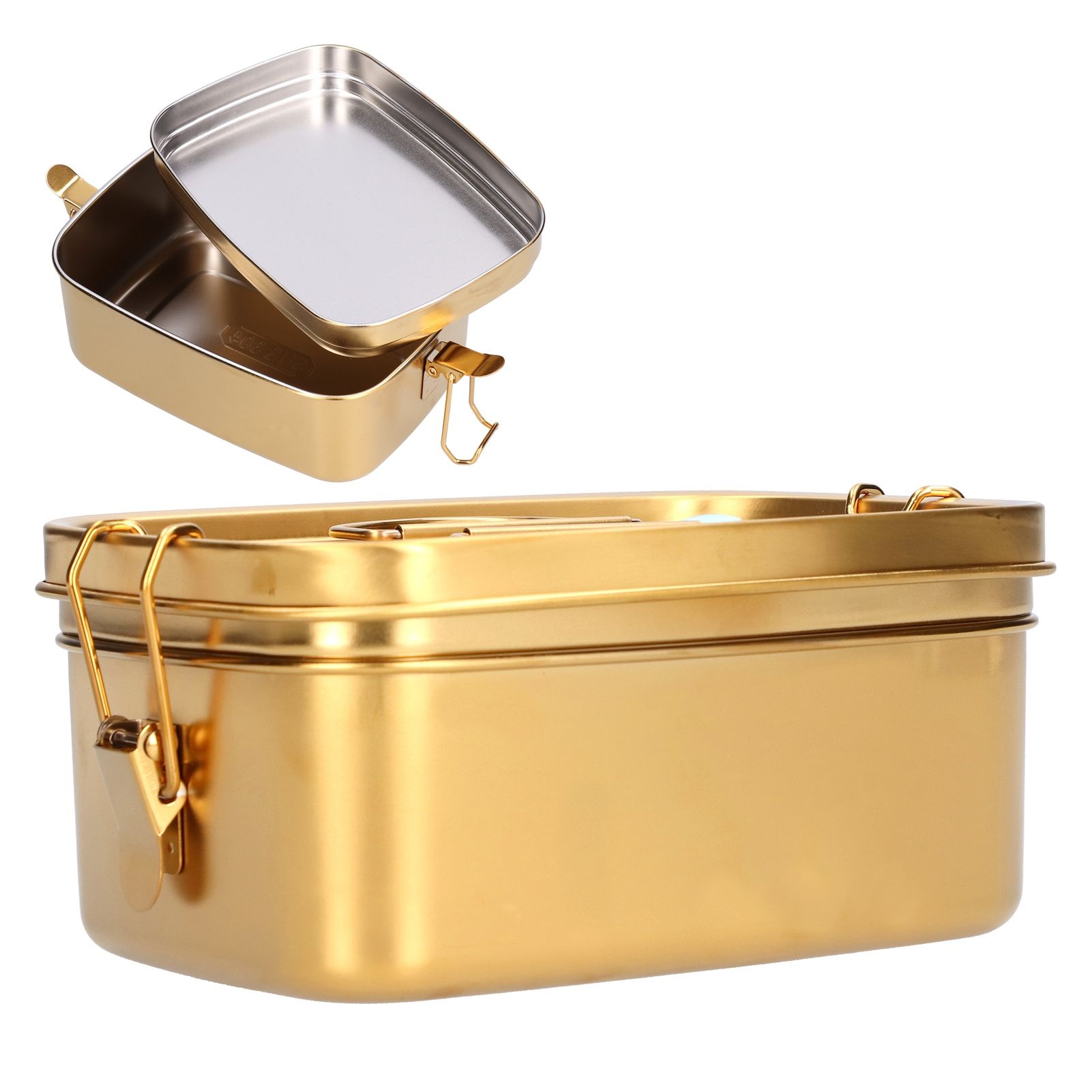 1.5L 2 Layer Lunch Box Portable Leakproof 304 Stainless Steel Bento Food view 10
