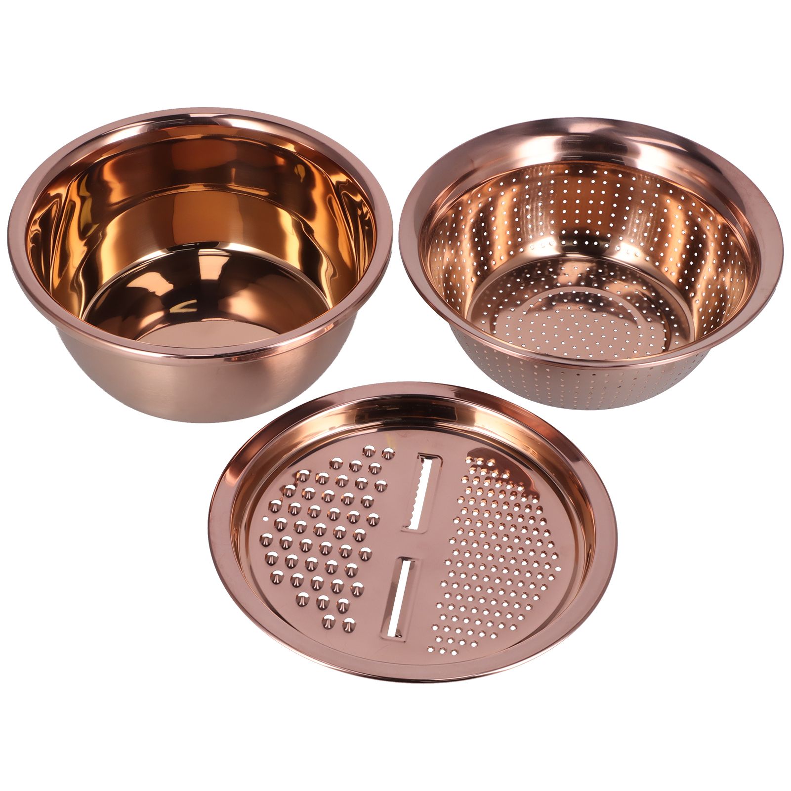 Multipurpose Water Basin Drain Basket with Vegetable Cutter Grater Stainless — image 1