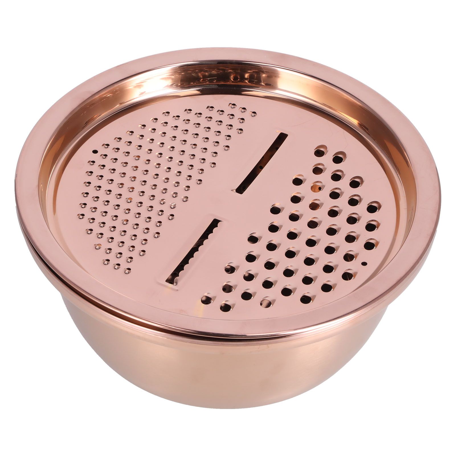 Multipurpose Water Basin Drain Basket with Vegetable Cutter Grater Stainless view 2
