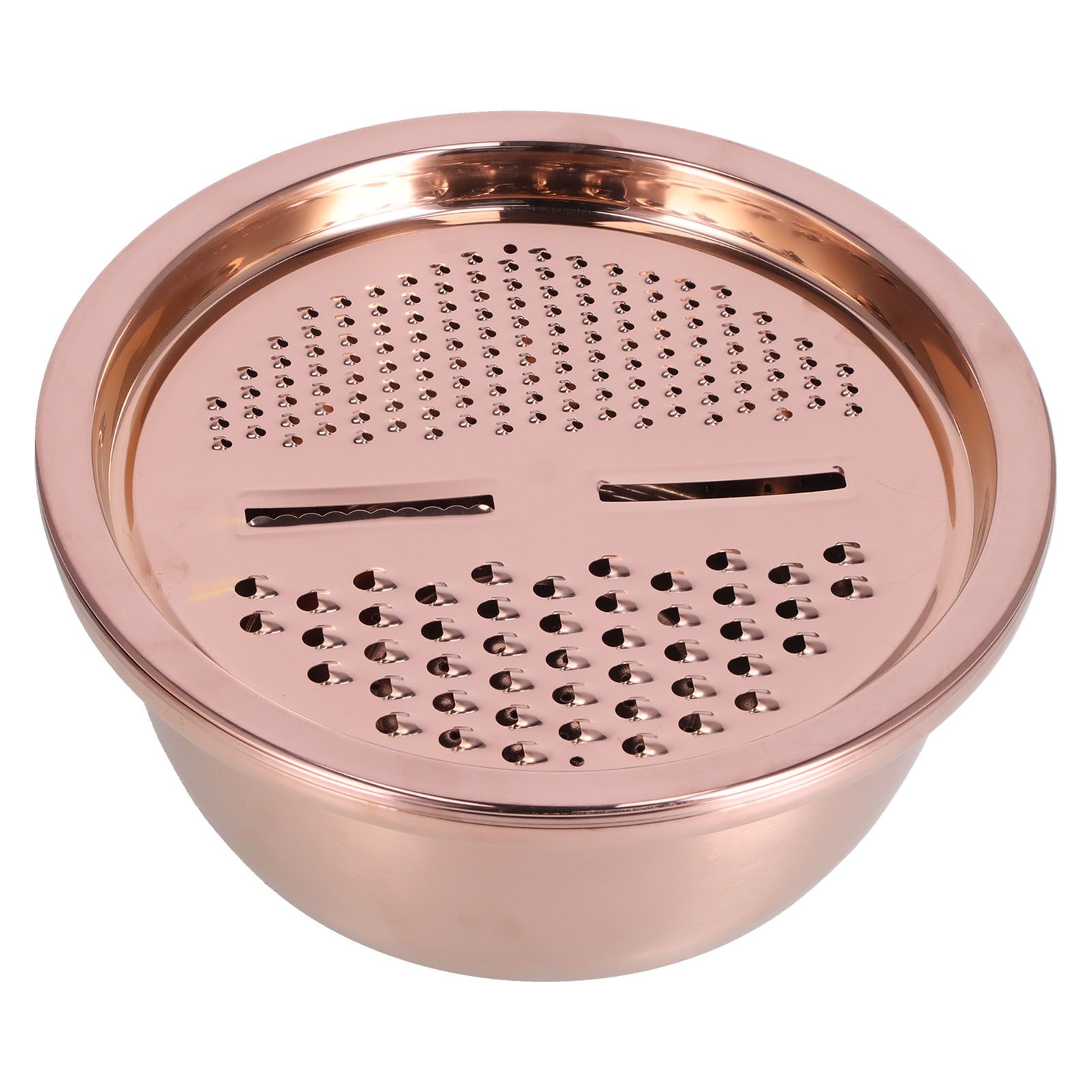 Multipurpose Water Basin Drain Basket with Vegetable Cutter Grater Stainless view 3
