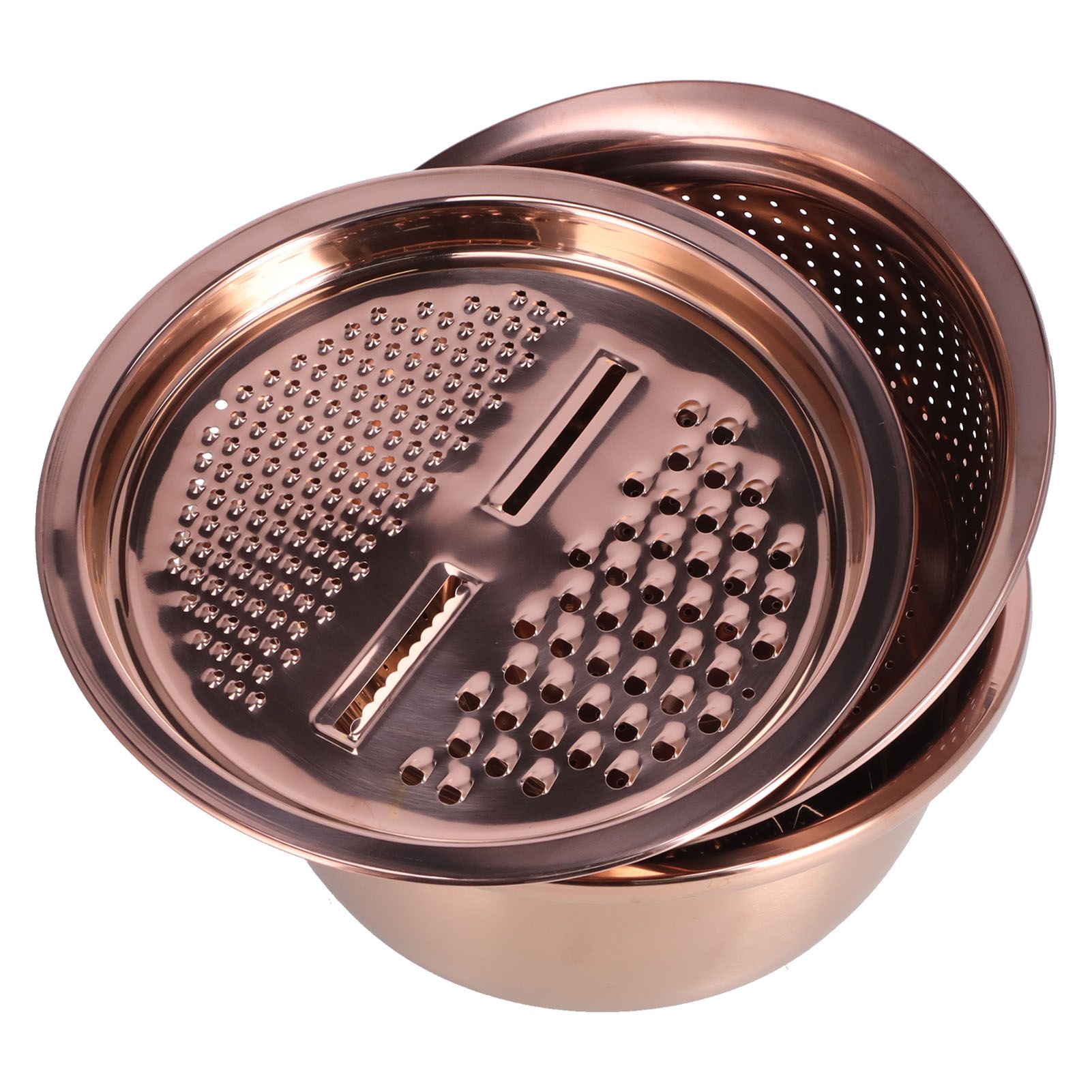 Multipurpose Water Basin Drain Basket with Vegetable Cutter Grater Stainless view 5