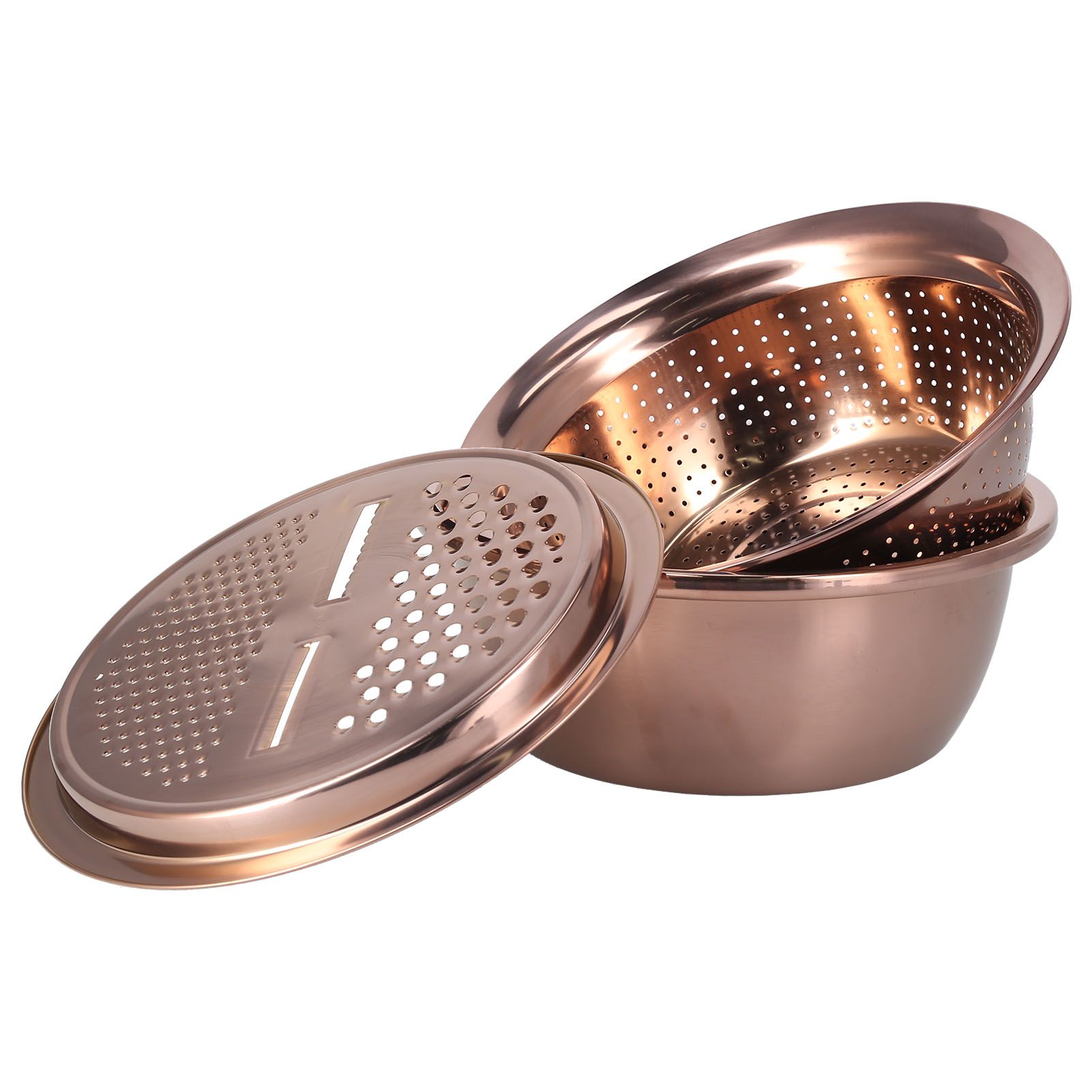 Multipurpose Water Basin Drain Basket with Vegetable Cutter Grater Stainless view 7