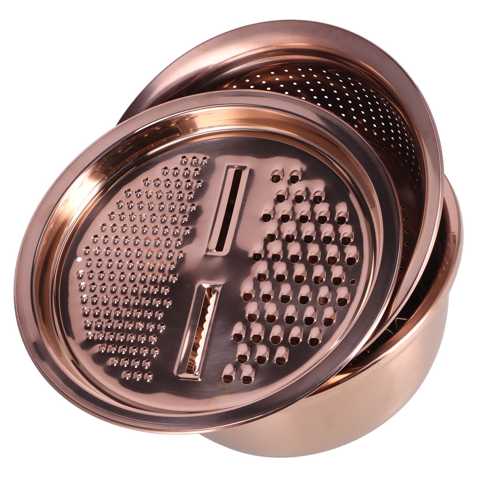 Multipurpose Water Basin Drain Basket with Vegetable Cutter Grater Stainless view 10
