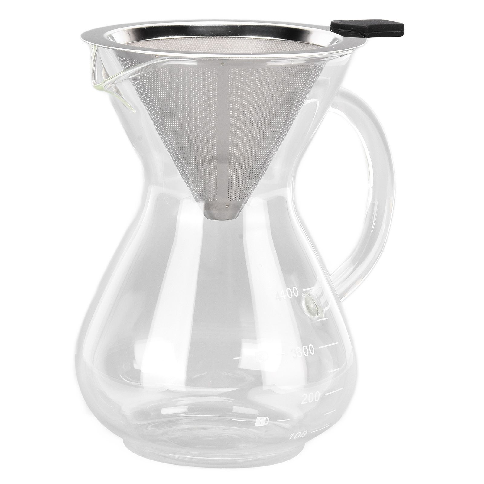 400ml Glass Coffee Pot Kettle Heat Resistant Pour Over Coffee Maker with view 4