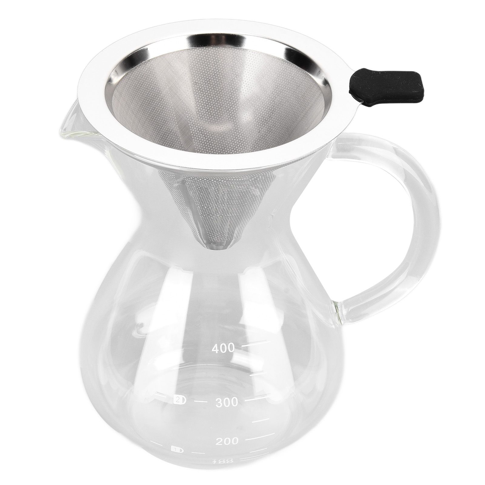 400ml Glass Coffee Pot Kettle Heat Resistant Pour Over Coffee Maker with view 5