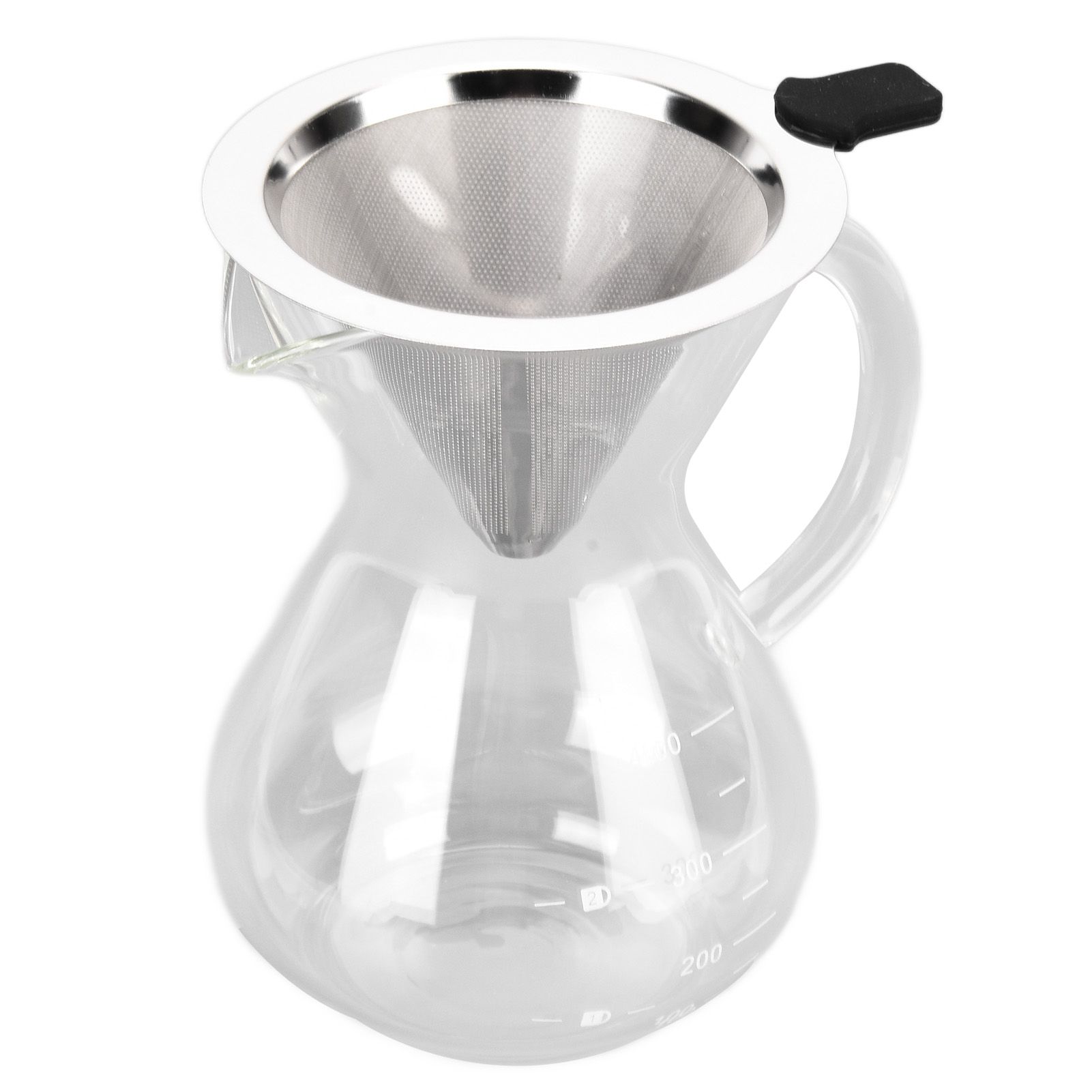 400ml Glass Coffee Pot Kettle Heat Resistant Pour Over Coffee Maker with view 6