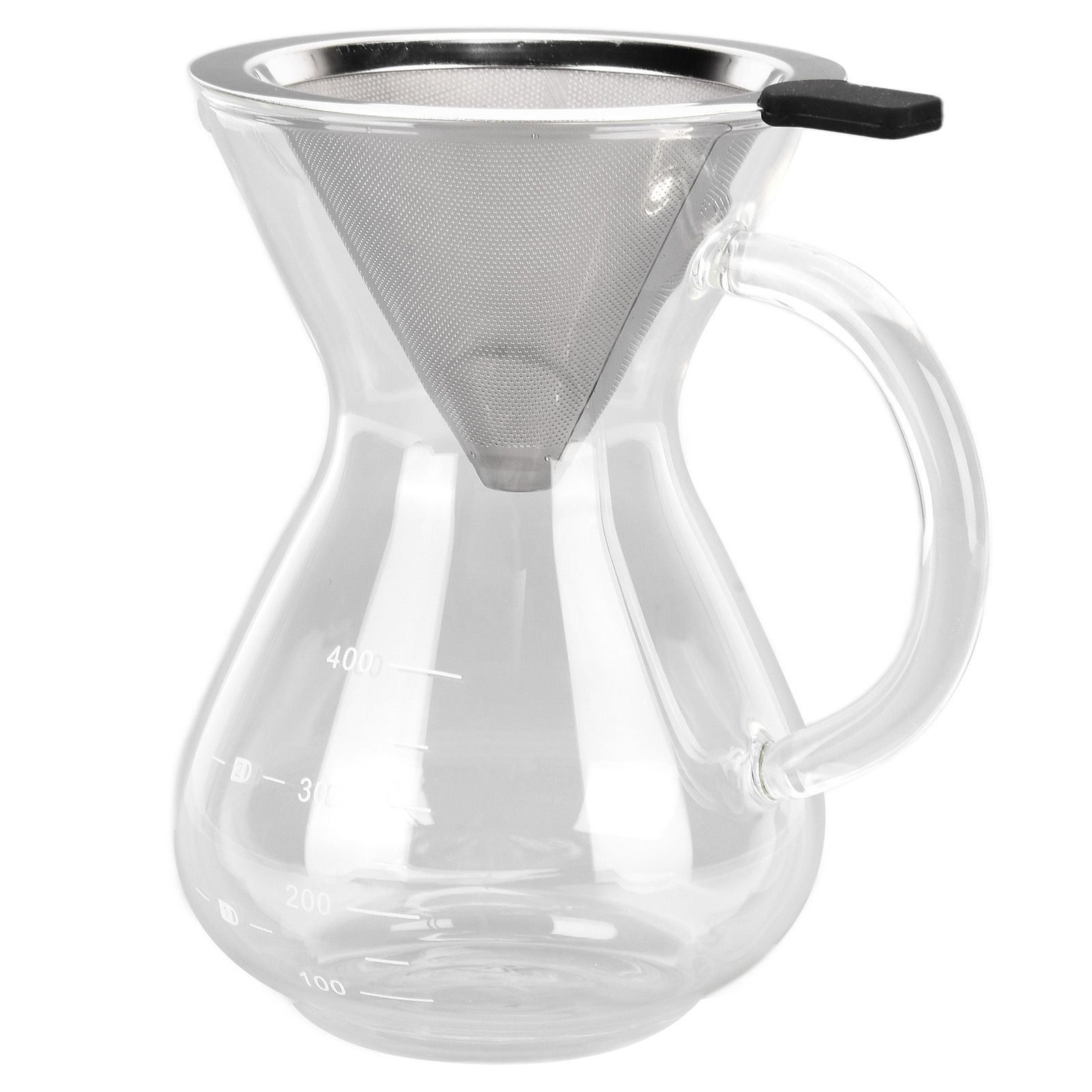 400ml Glass Coffee Pot Kettle Heat Resistant Pour Over Coffee Maker with view 8