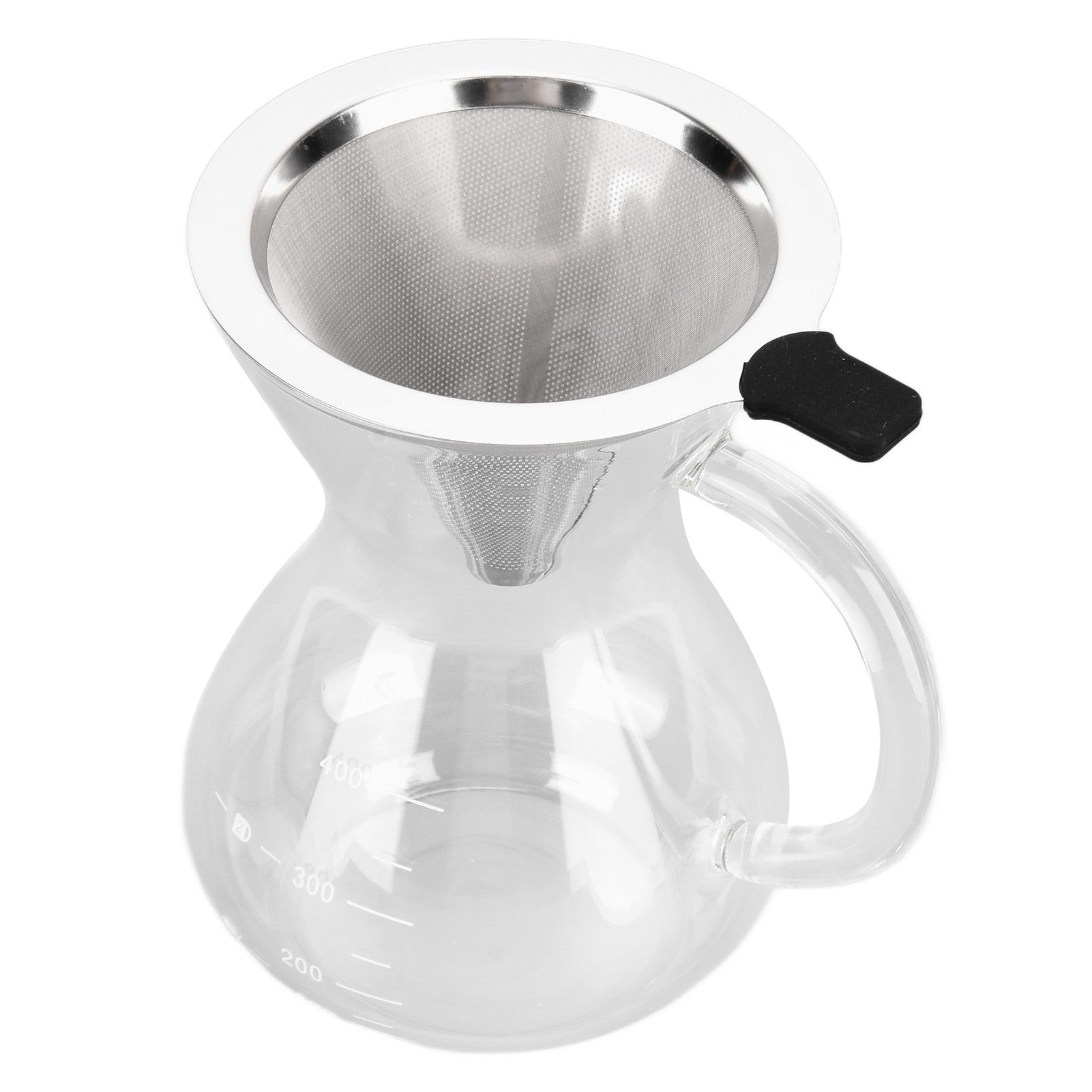 400ml Glass Coffee Pot Kettle Heat Resistant Pour Over Coffee Maker with view 10
