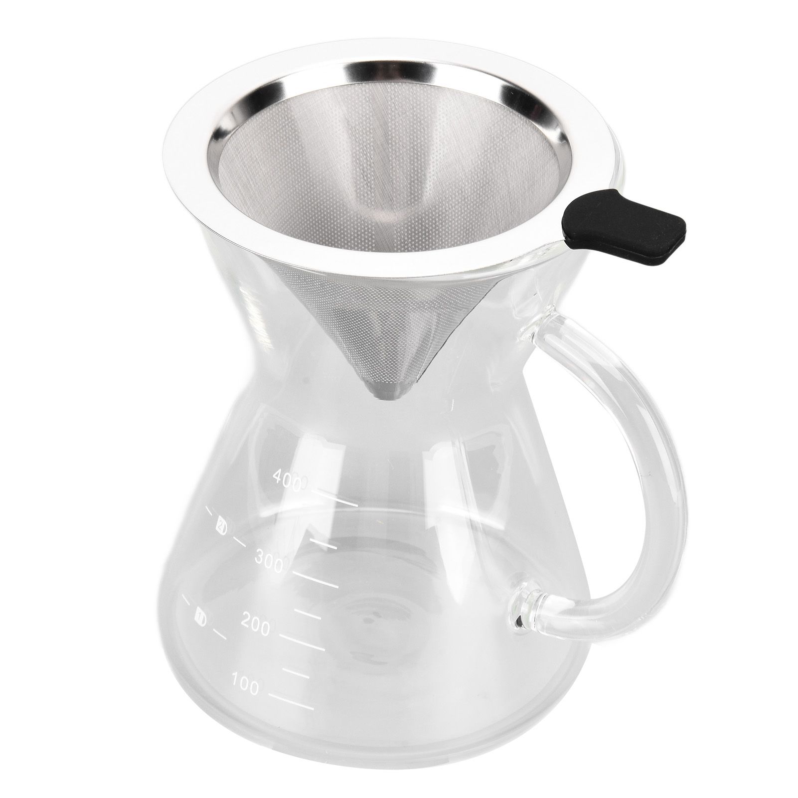 400ml Glass Coffee Pot Kettle Heat Resistant Pour Over Coffee Maker with view 4