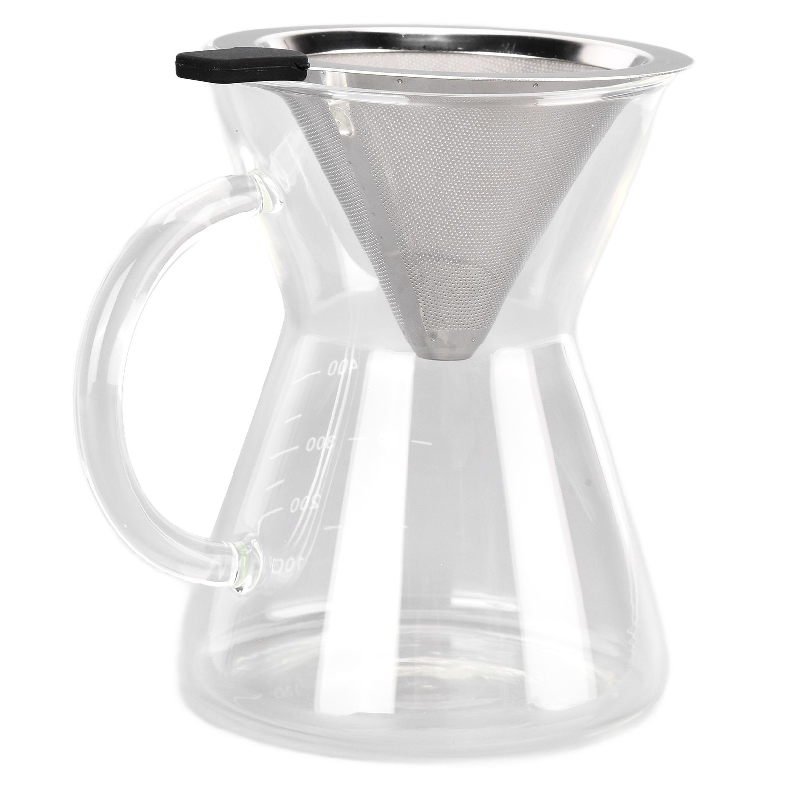 400ml Glass Coffee Pot Kettle Heat Resistant Pour Over Coffee Maker with view 5