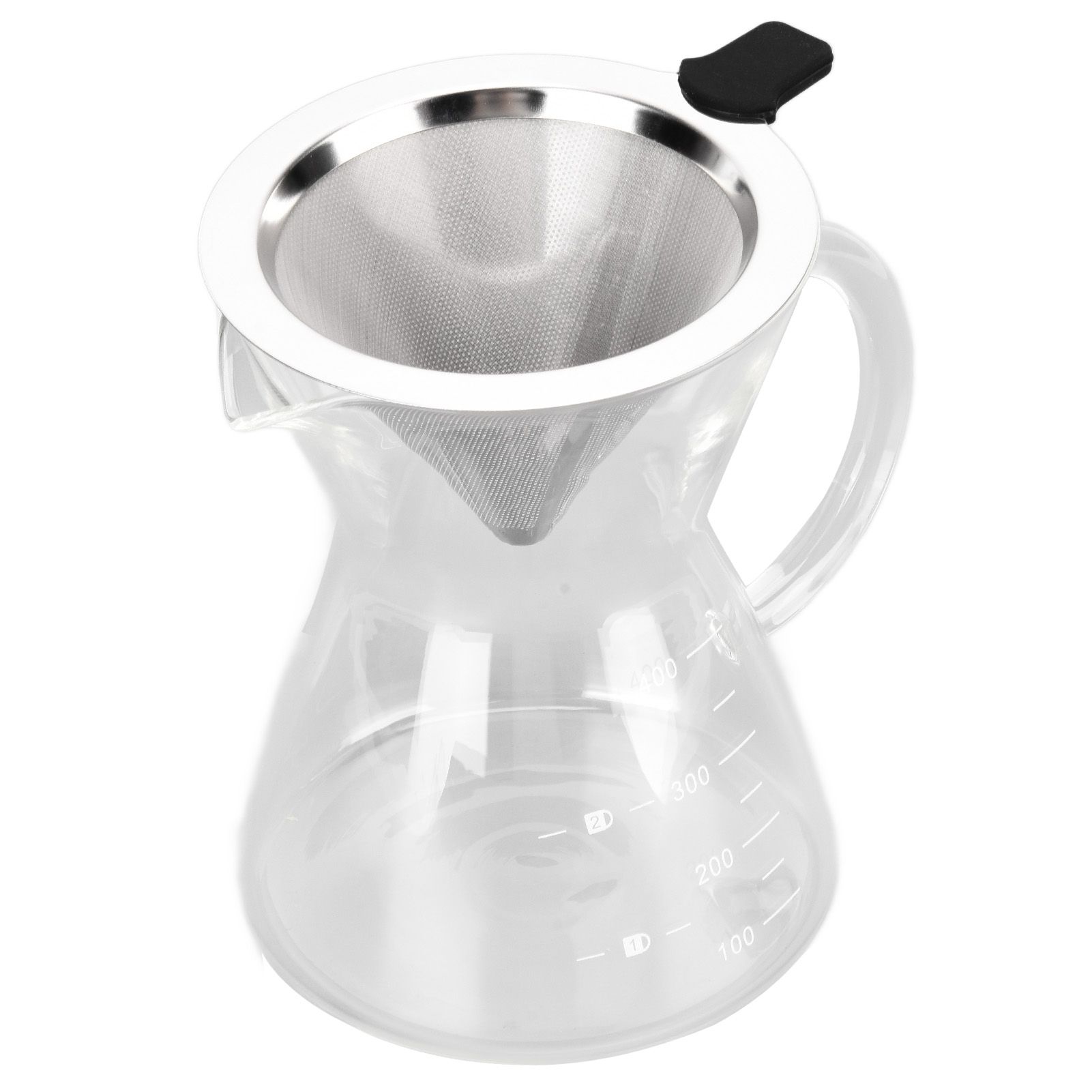 400ml Glass Coffee Pot Kettle Heat Resistant Pour Over Coffee Maker with view 6