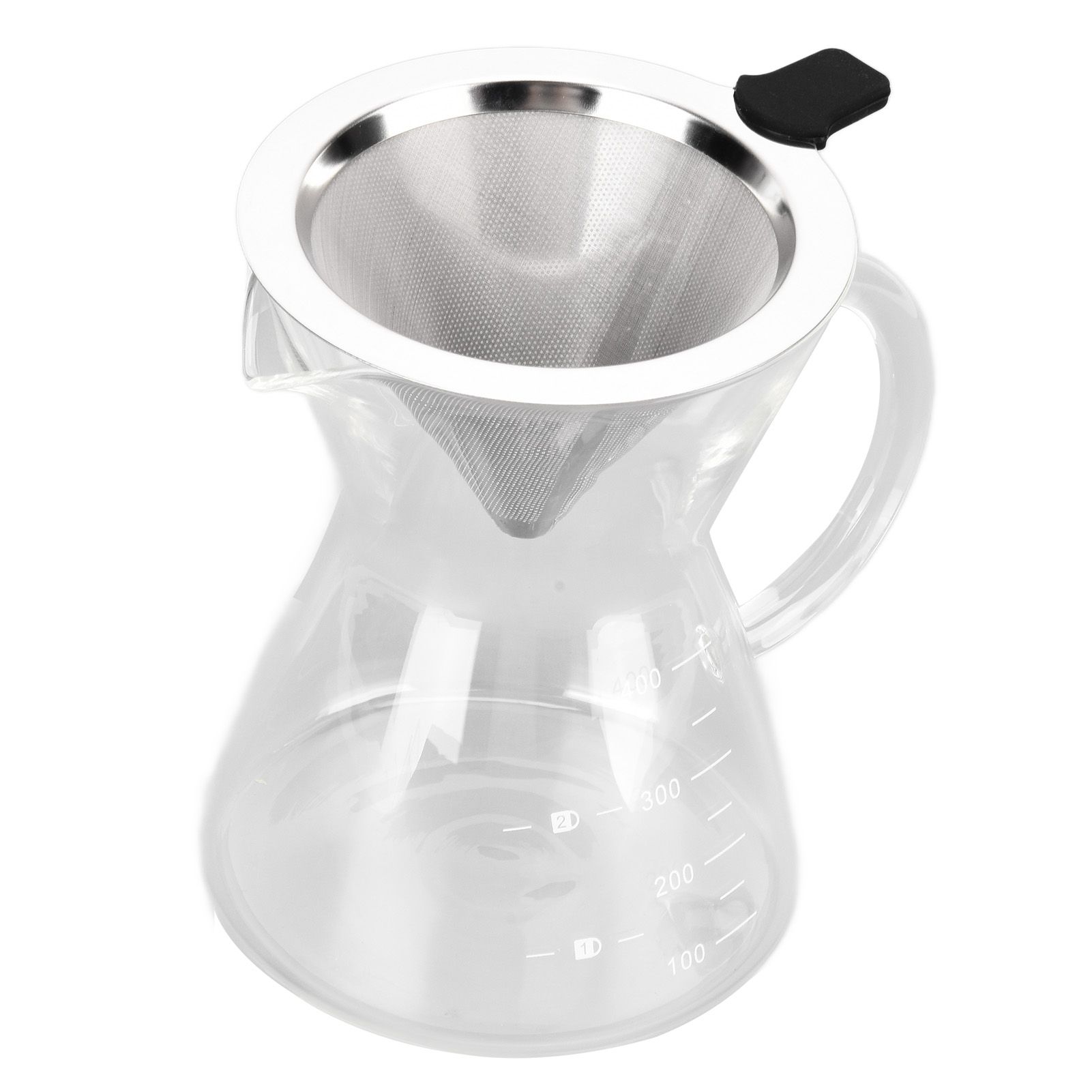 400ml Glass Coffee Pot Kettle Heat Resistant Pour Over Coffee Maker with view 7