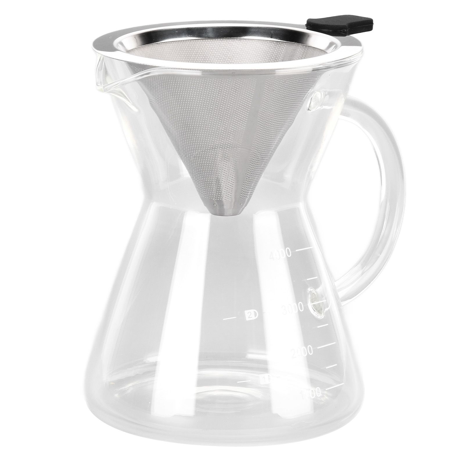 400ml Glass Coffee Pot Kettle Heat Resistant Pour Over Coffee Maker with view 9
