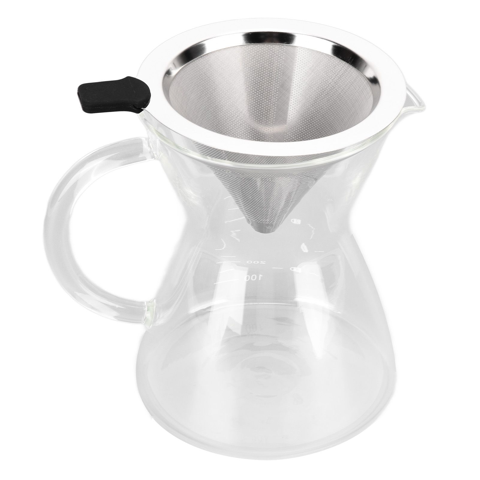400ml Glass Coffee Pot Kettle Heat Resistant Pour Over Coffee Maker with view 10
