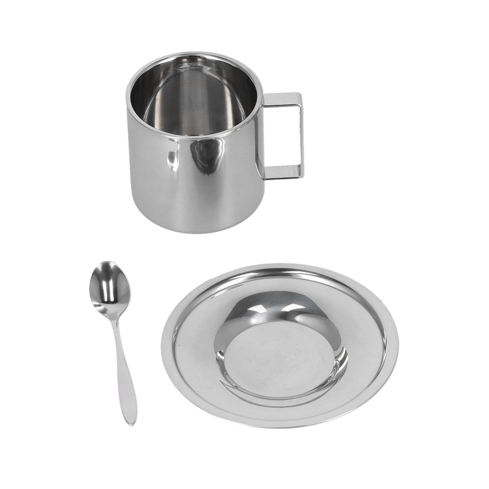 3PCS/Set Insulated Coffee Cup Set Stainless Steel Double Walled Mugs Milk Tea