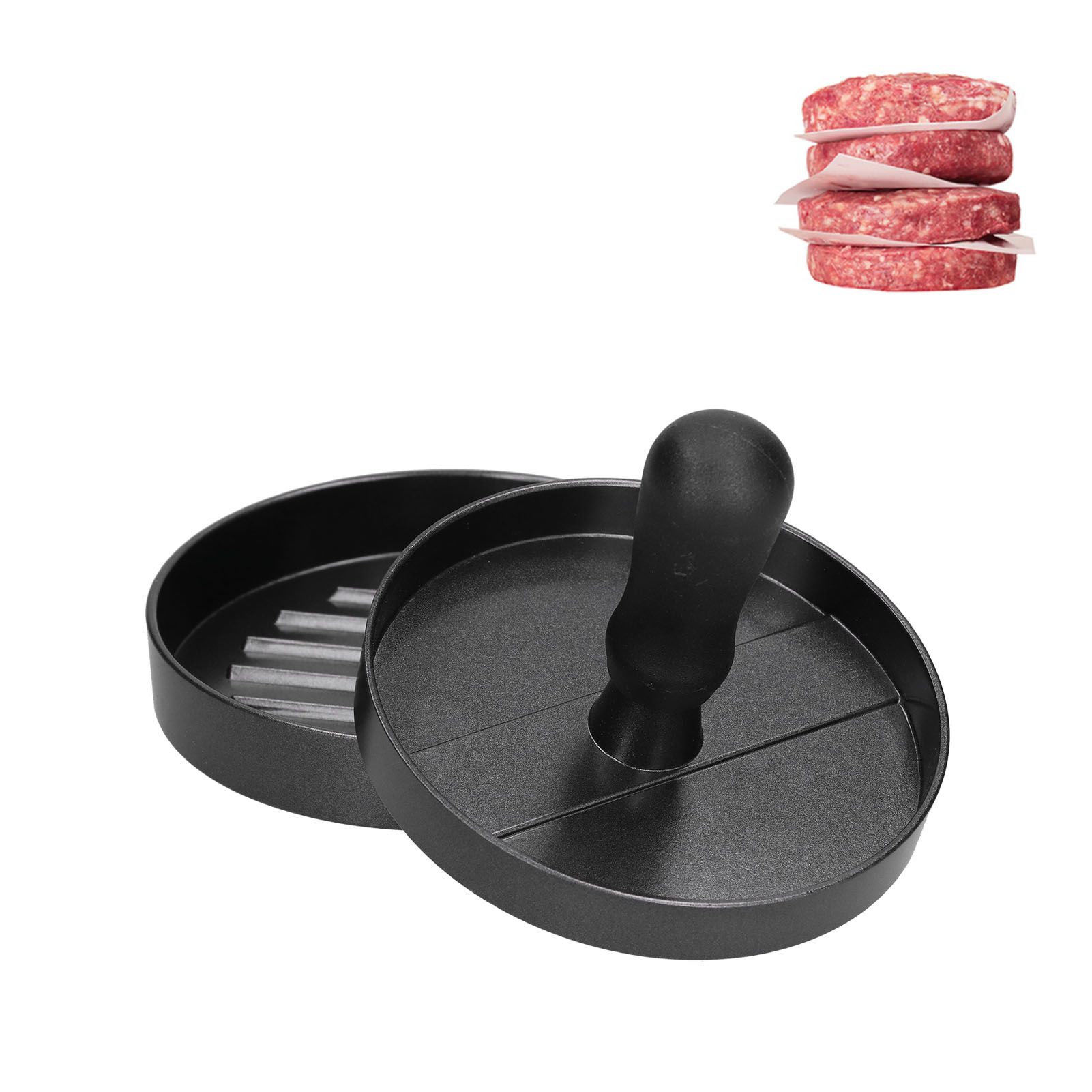 Hamburger Press Round Shape Hamburger Meat Patty Maker Mold Burger Maker view 12