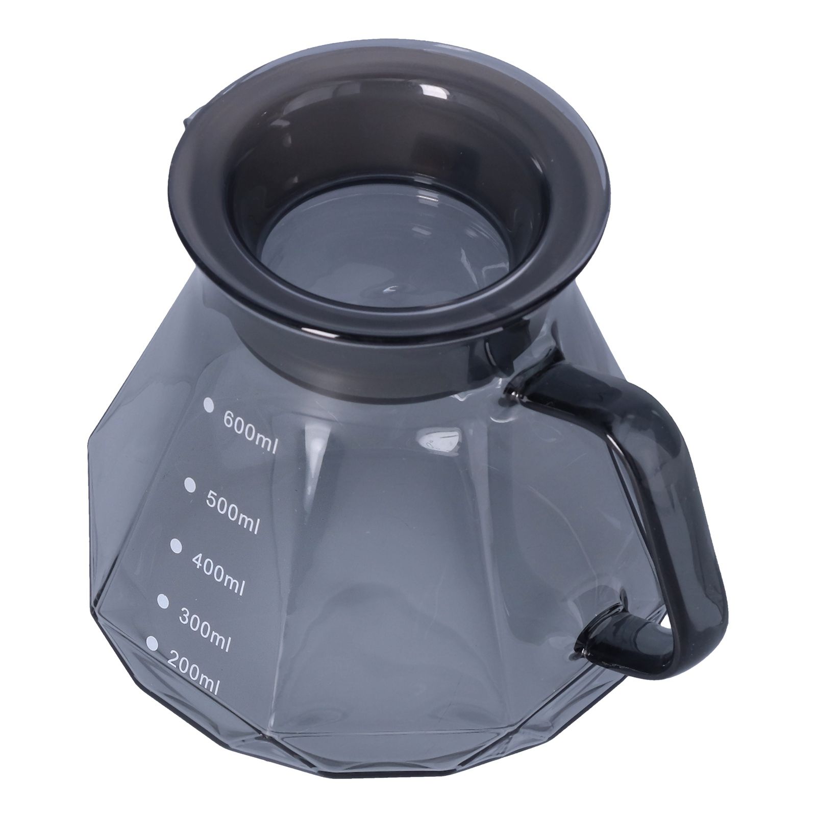 Coffee Kettle Heat Resistant Coffee Sharing Pot Transparent Black Glass Tea view 3