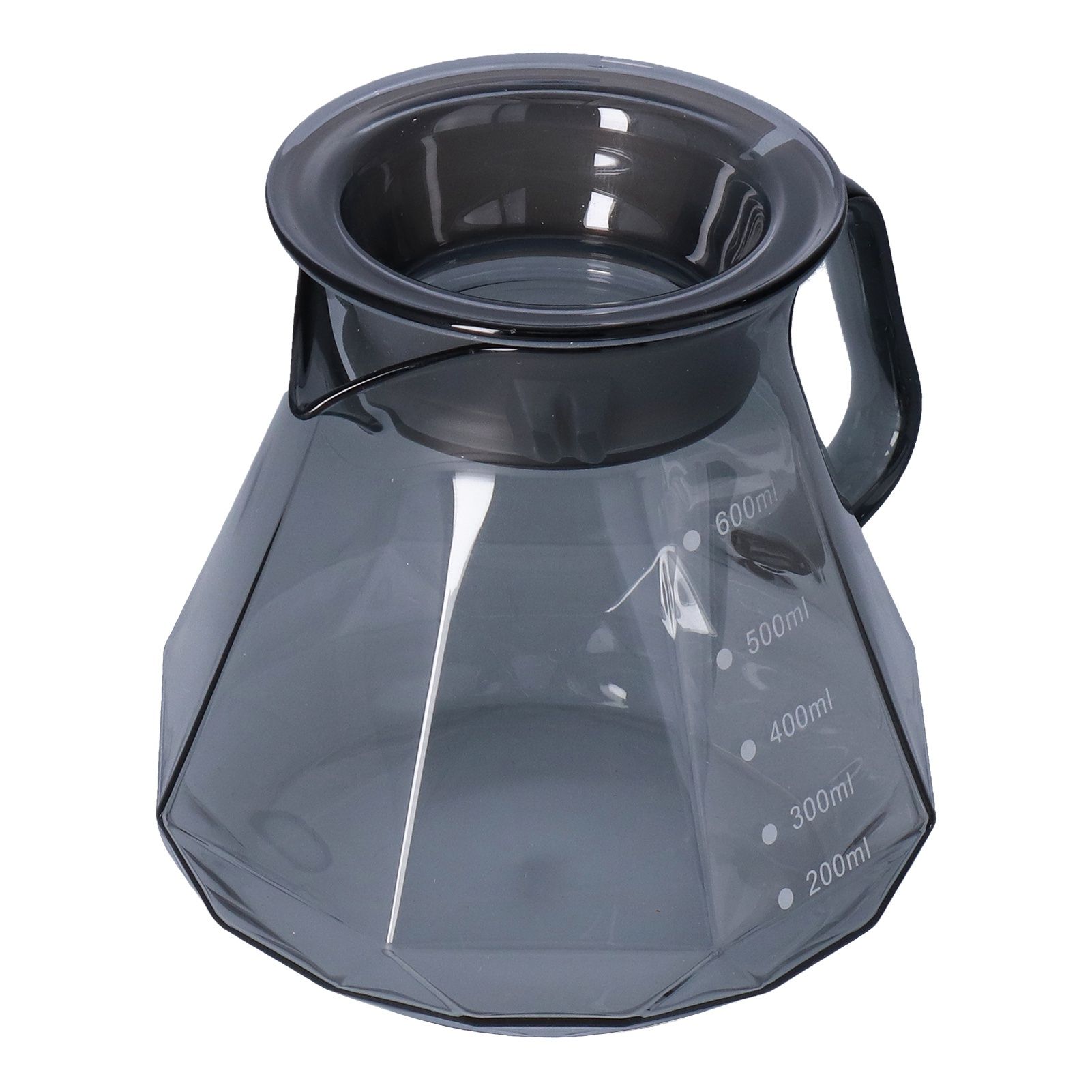Coffee Kettle Heat Resistant Coffee Sharing Pot Transparent Black Glass Tea view 5