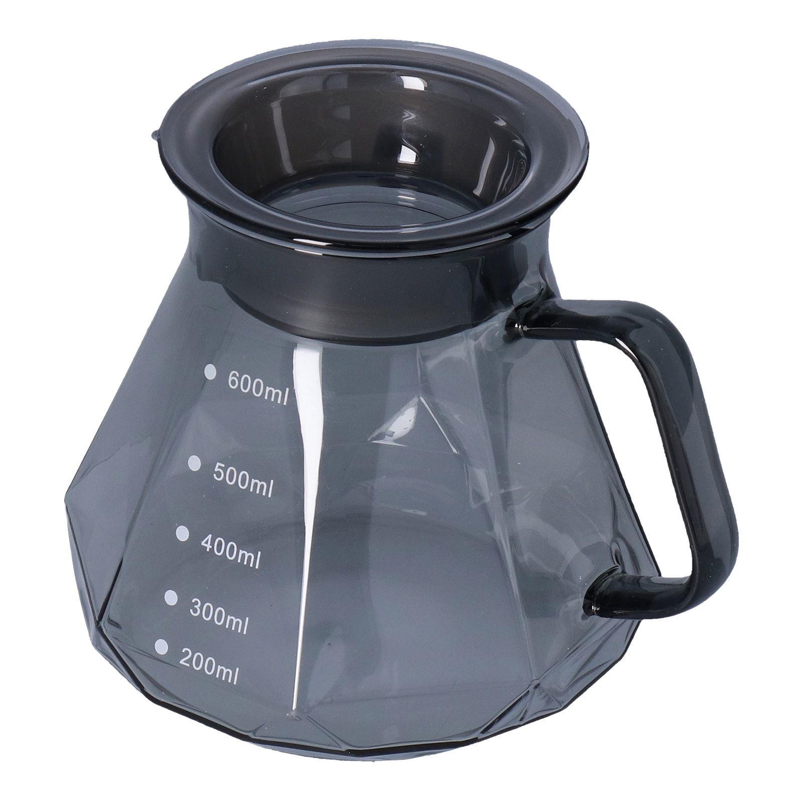 Coffee Kettle Heat Resistant Coffee Sharing Pot Transparent Black Glass Tea view 6