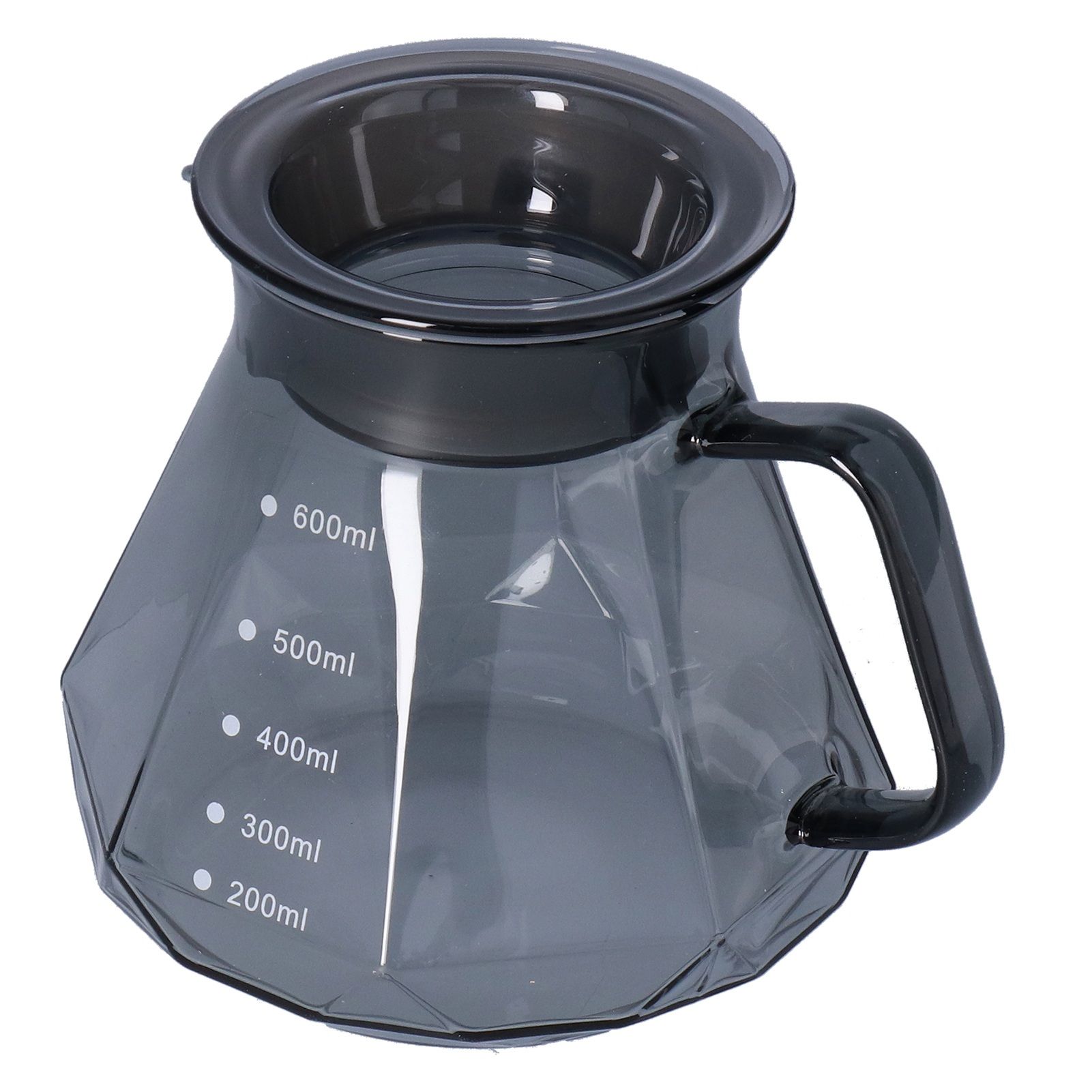 Coffee Kettle Heat Resistant Coffee Sharing Pot Transparent Black Glass Tea view 7