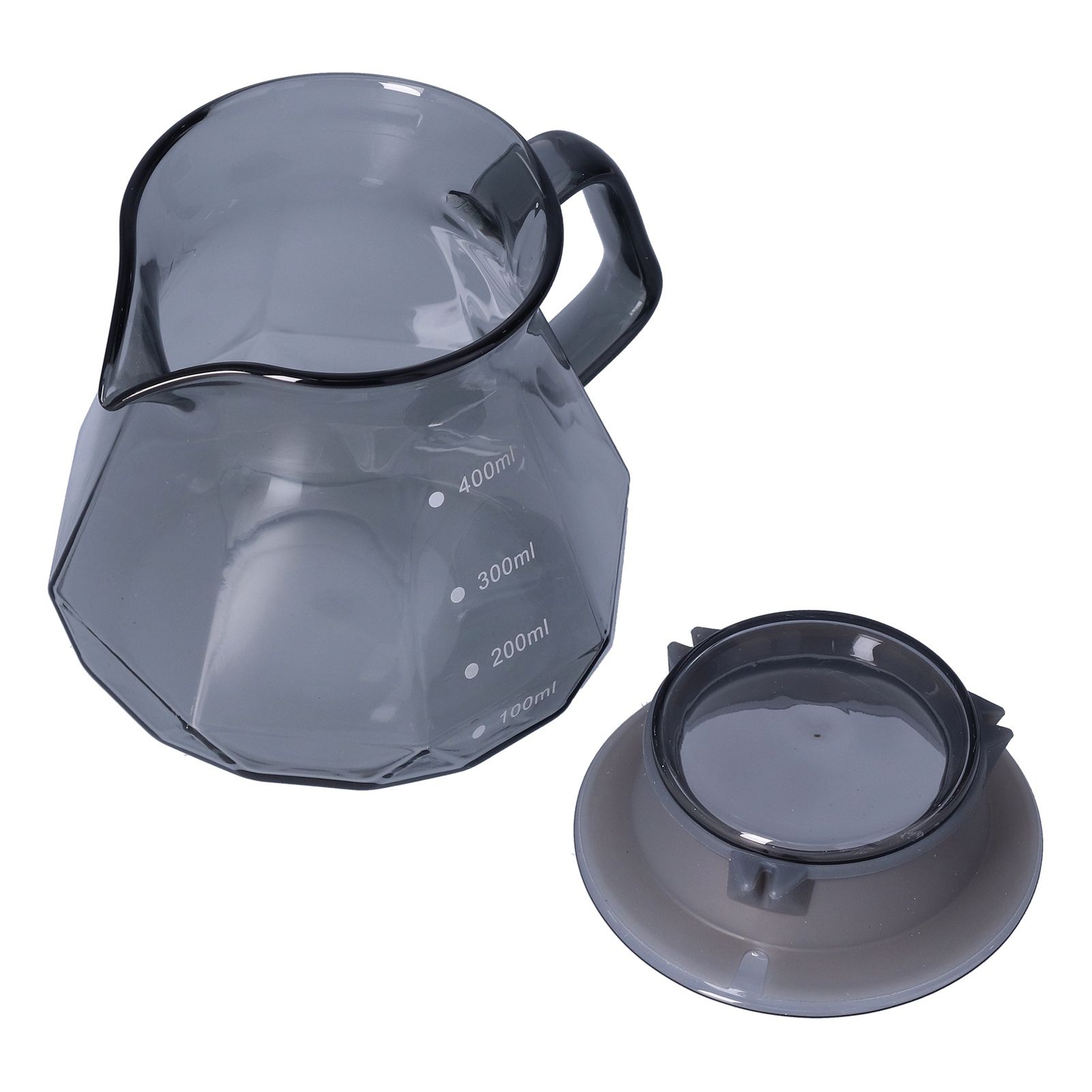 Coffee Kettle Heat Resistant Coffee Sharing Pot Transparent Black Glass Tea