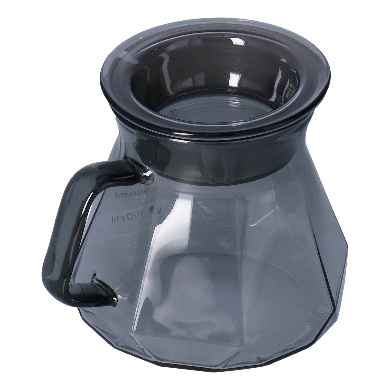 Coffee Kettle Heat Resistant Coffee Sharing Pot Transparent Black Glass Tea view 3