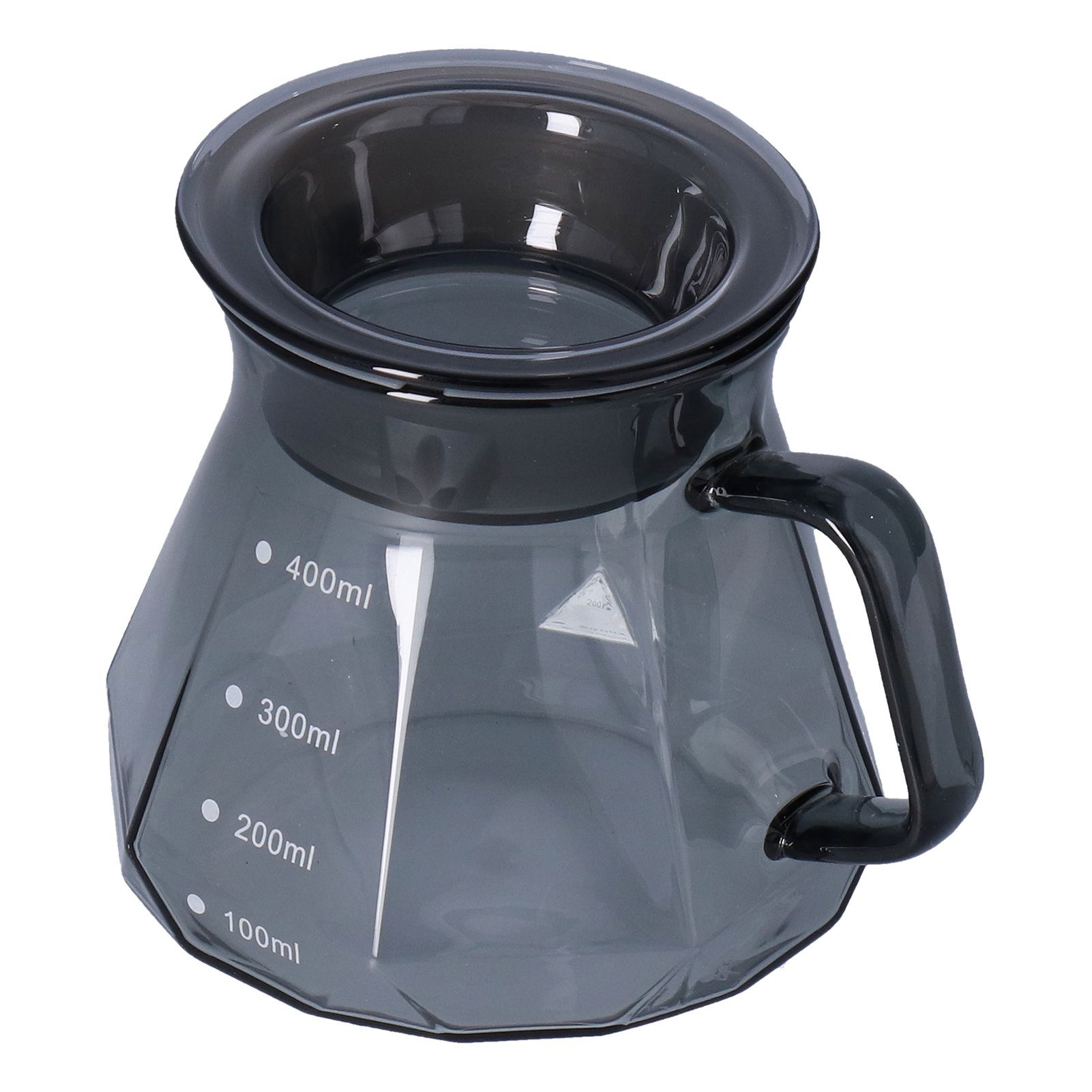 Coffee Kettle Heat Resistant Coffee Sharing Pot Transparent Black Glass Tea view 4