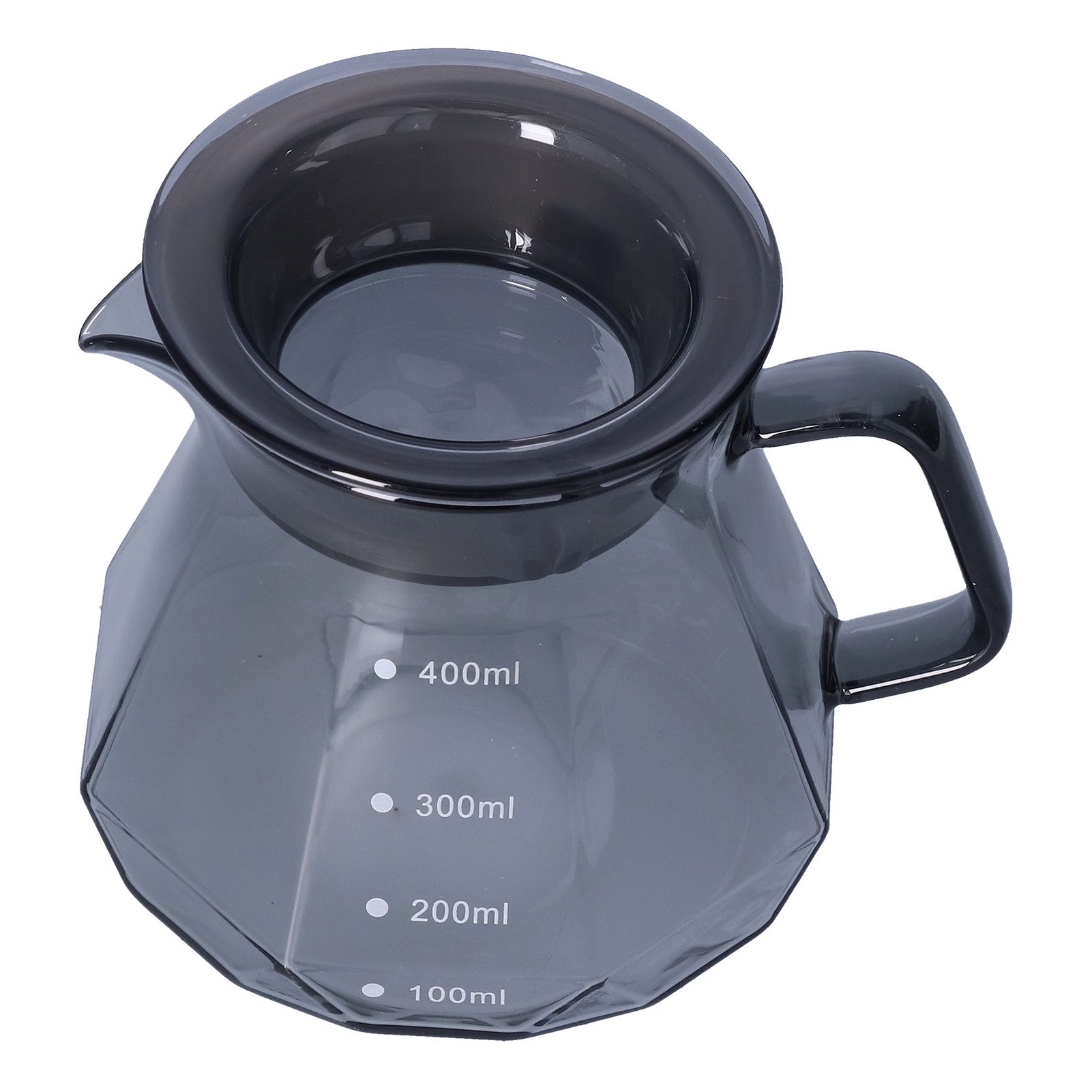 Coffee Kettle Heat Resistant Coffee Sharing Pot Transparent Black Glass Tea view 7