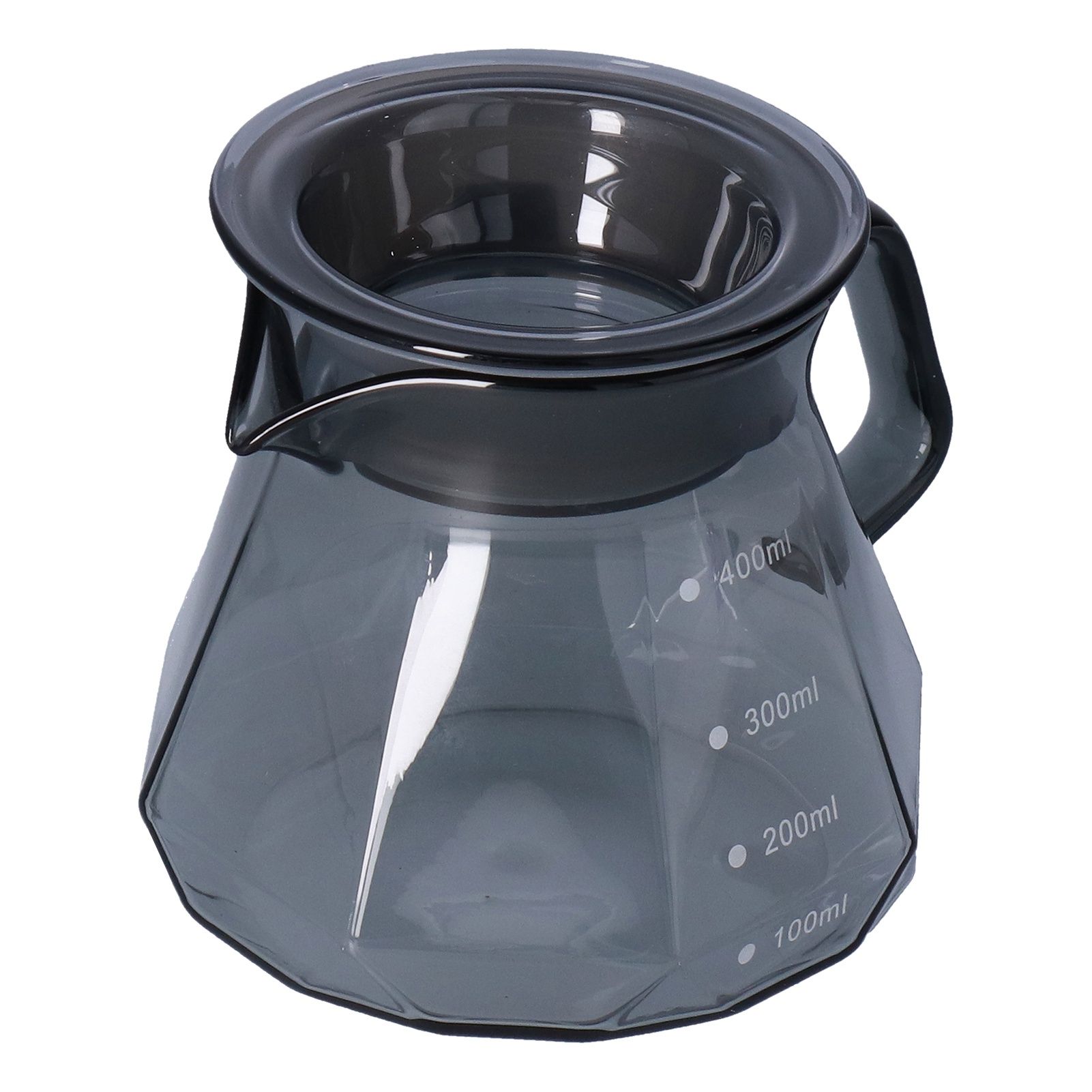 Coffee Kettle Heat Resistant Coffee Sharing Pot Transparent Black Glass Tea view 8