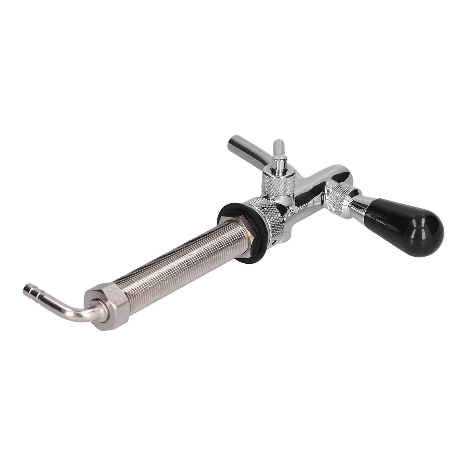 Draft Beer Adjustable Faucet Chrome Plated Stainless Steel G5/8 Shank Beer Tap view 2