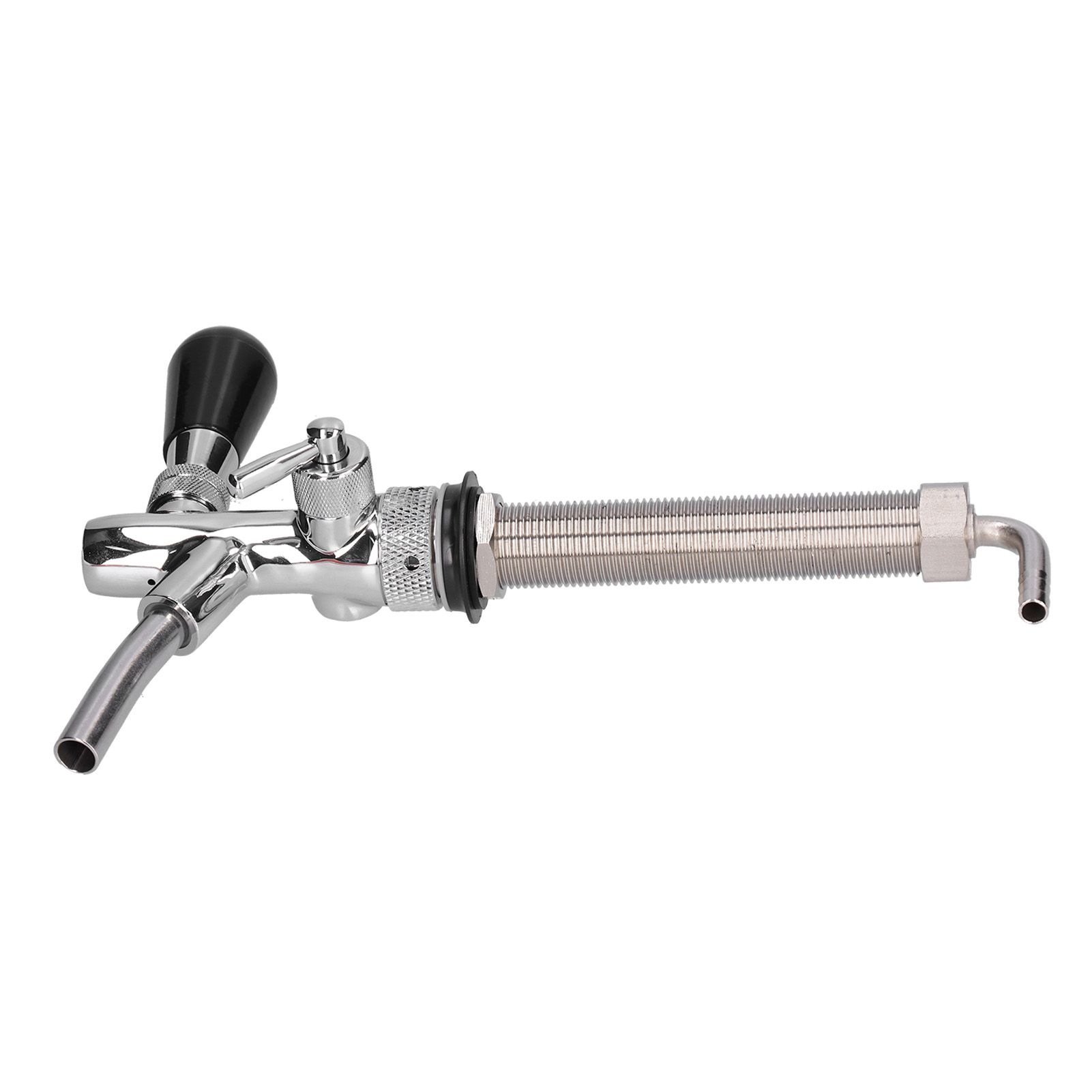Draft Beer Adjustable Faucet Chrome Plated Stainless Steel G5/8 Shank Beer Tap view 4