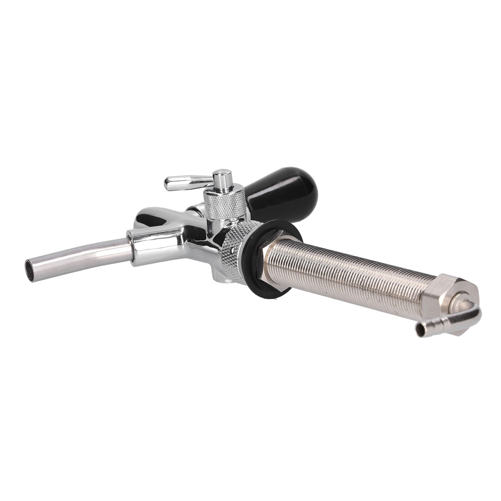 Draft Beer Adjustable Faucet Chrome Plated Stainless Steel G5/8 Shank Beer Tap view 5