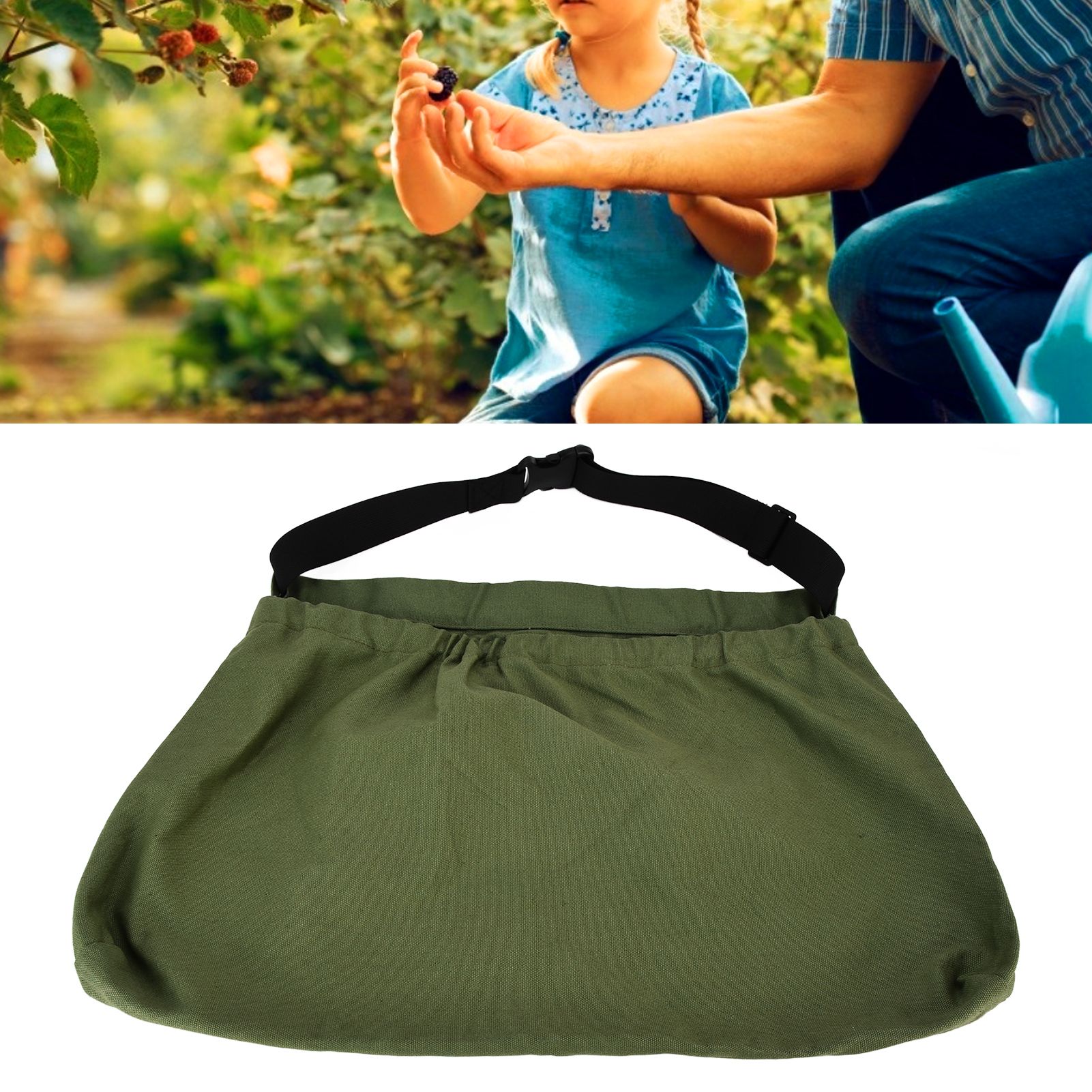 Fruit Picking Bag Adjustable Oxford Cloth Waist Hanging Tool Bag for Gardening view 12