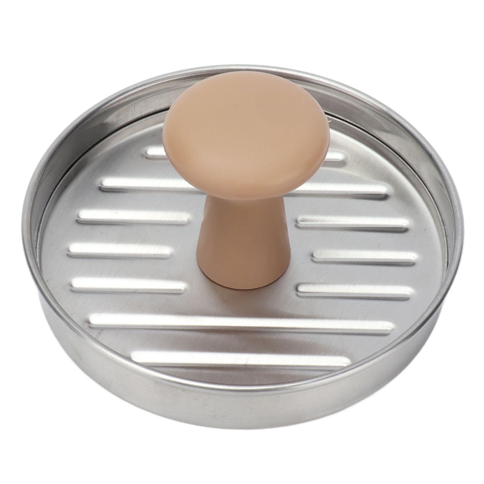 Hamburger Meat Press Stainless Steel Burger Making Tool with Plastic Handle view 2
