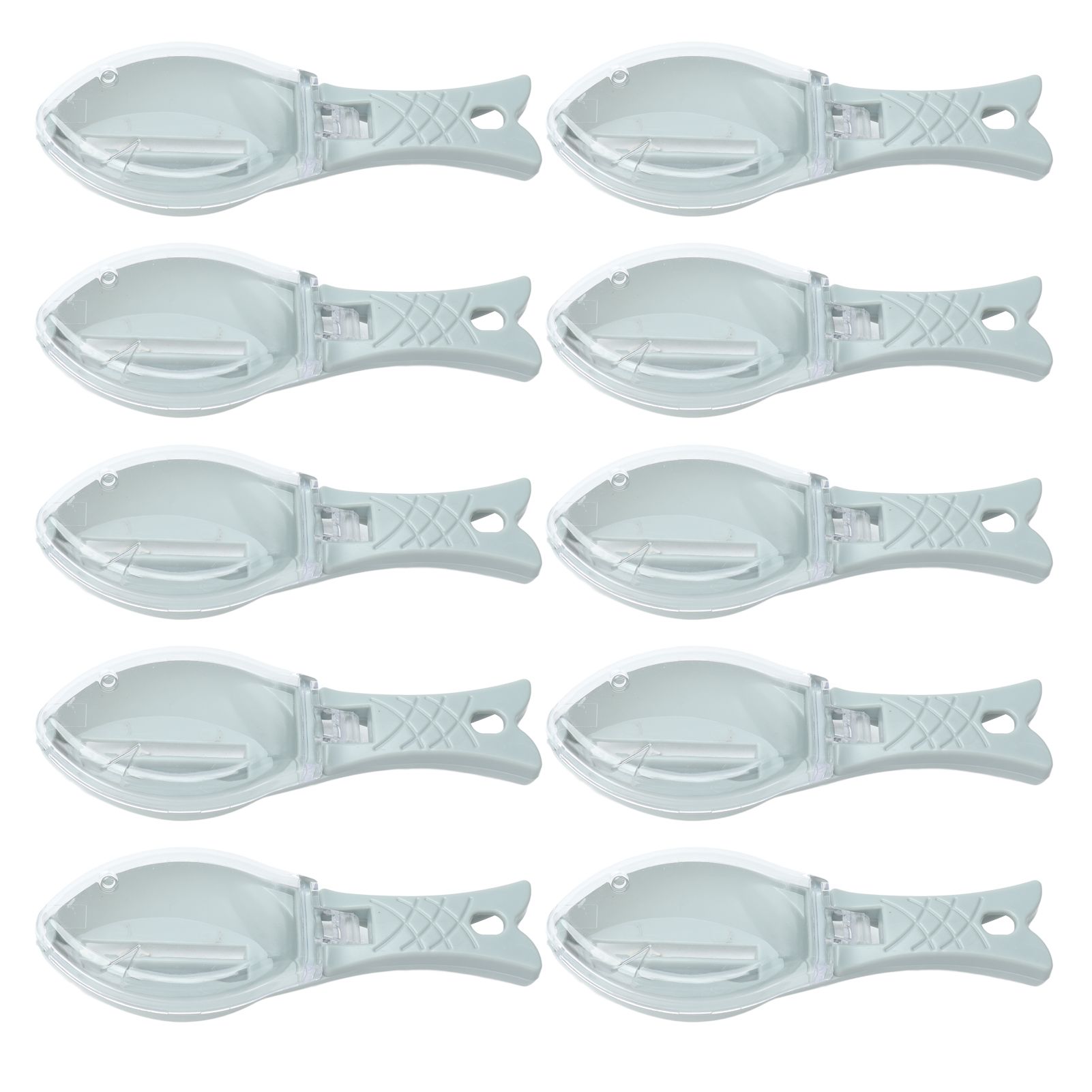 10Pcs Fish Scale Remover Portable Hand Held Hangable Compact Efficient Fish view 8